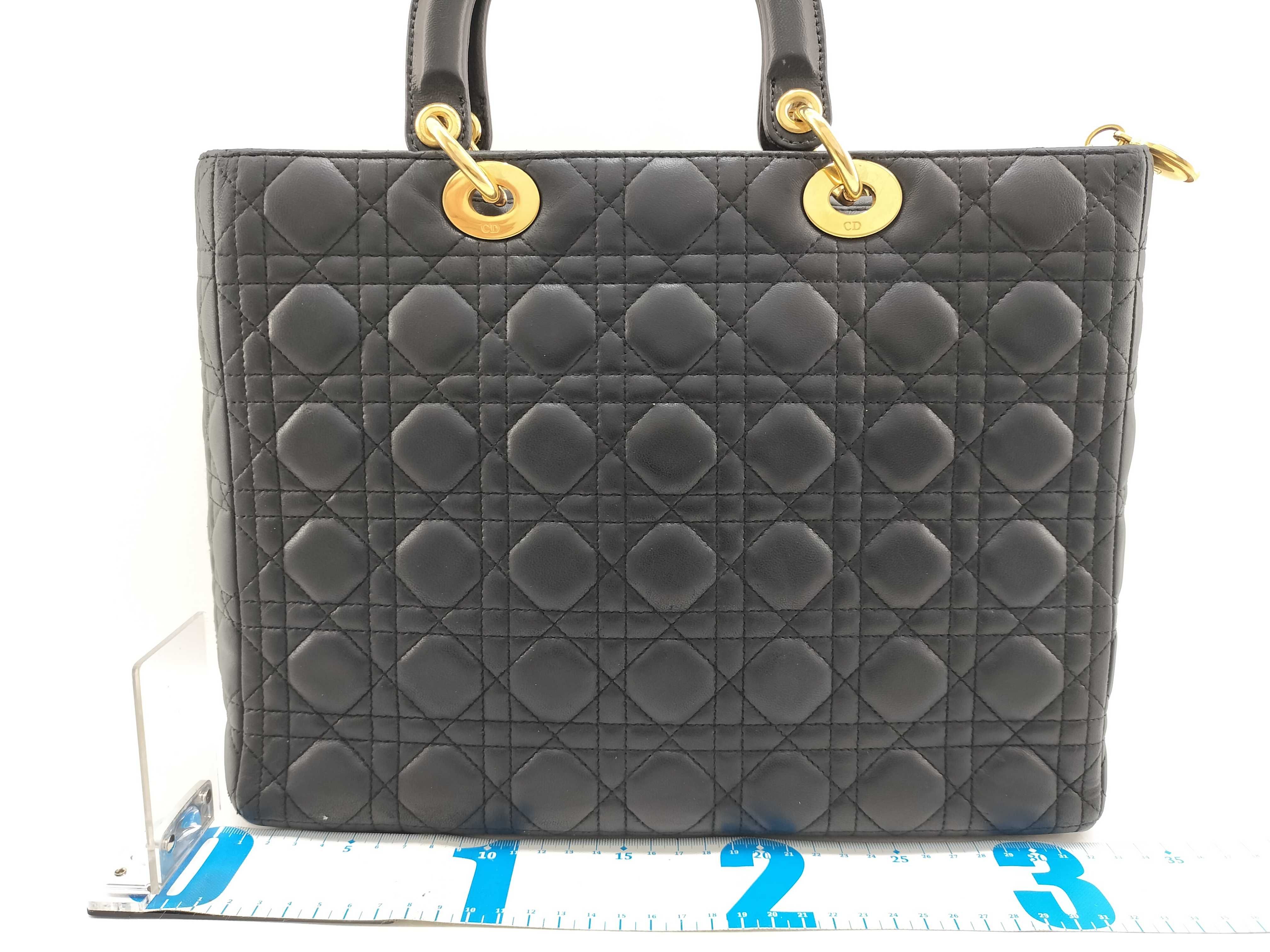 Lady Dior Large Cannage Lambskin Handbag — view 2