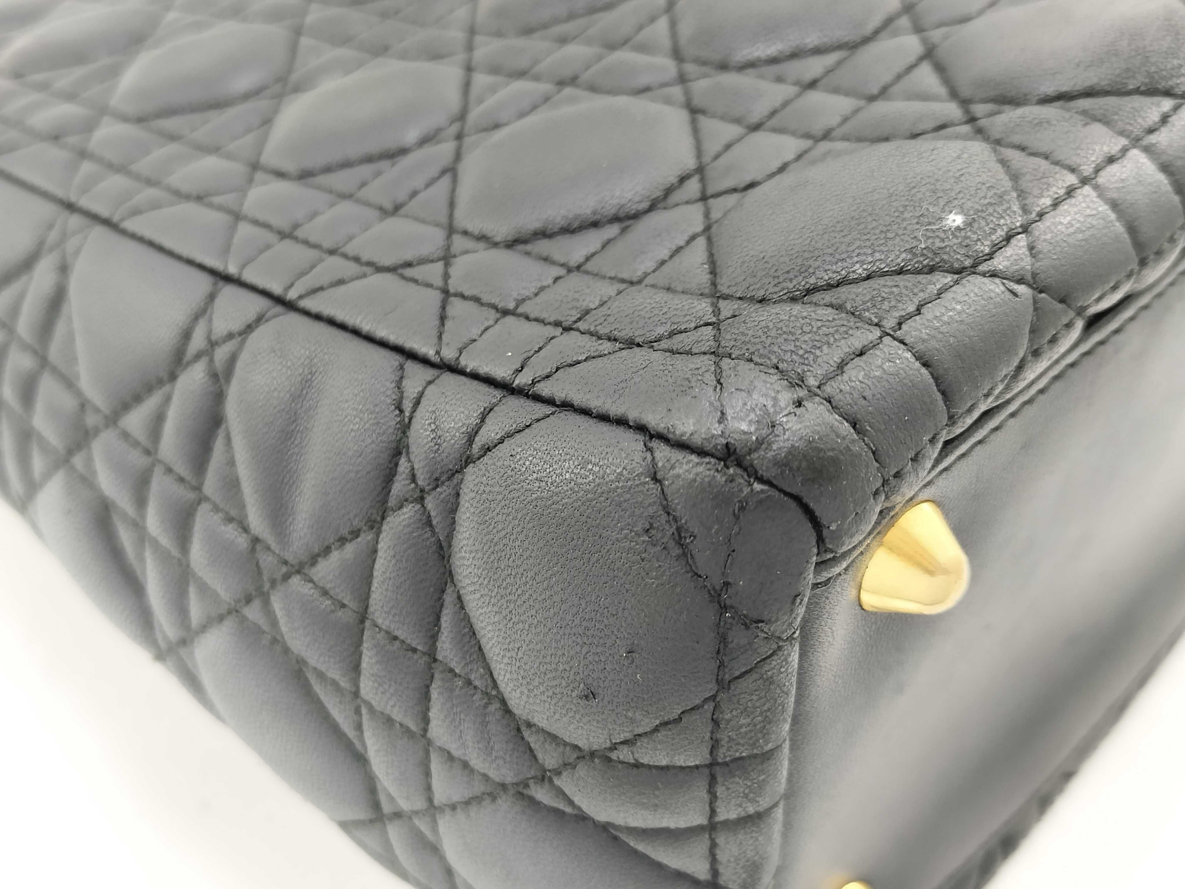 Lady Dior Large Cannage Lambskin Handbag — view 5