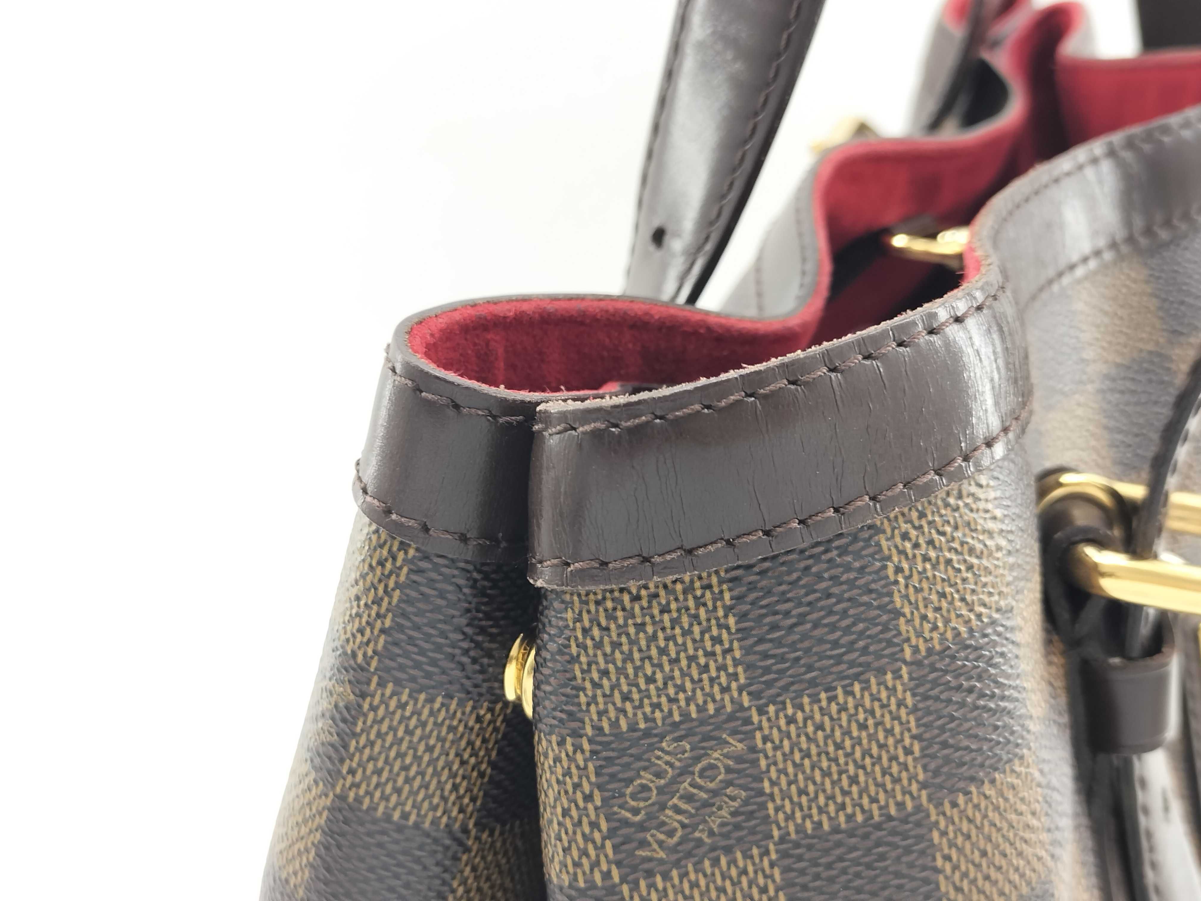 Damier PH- Damier Ebene Hamstead Tote Bag Brown Canvas N Tote Bag — view 4