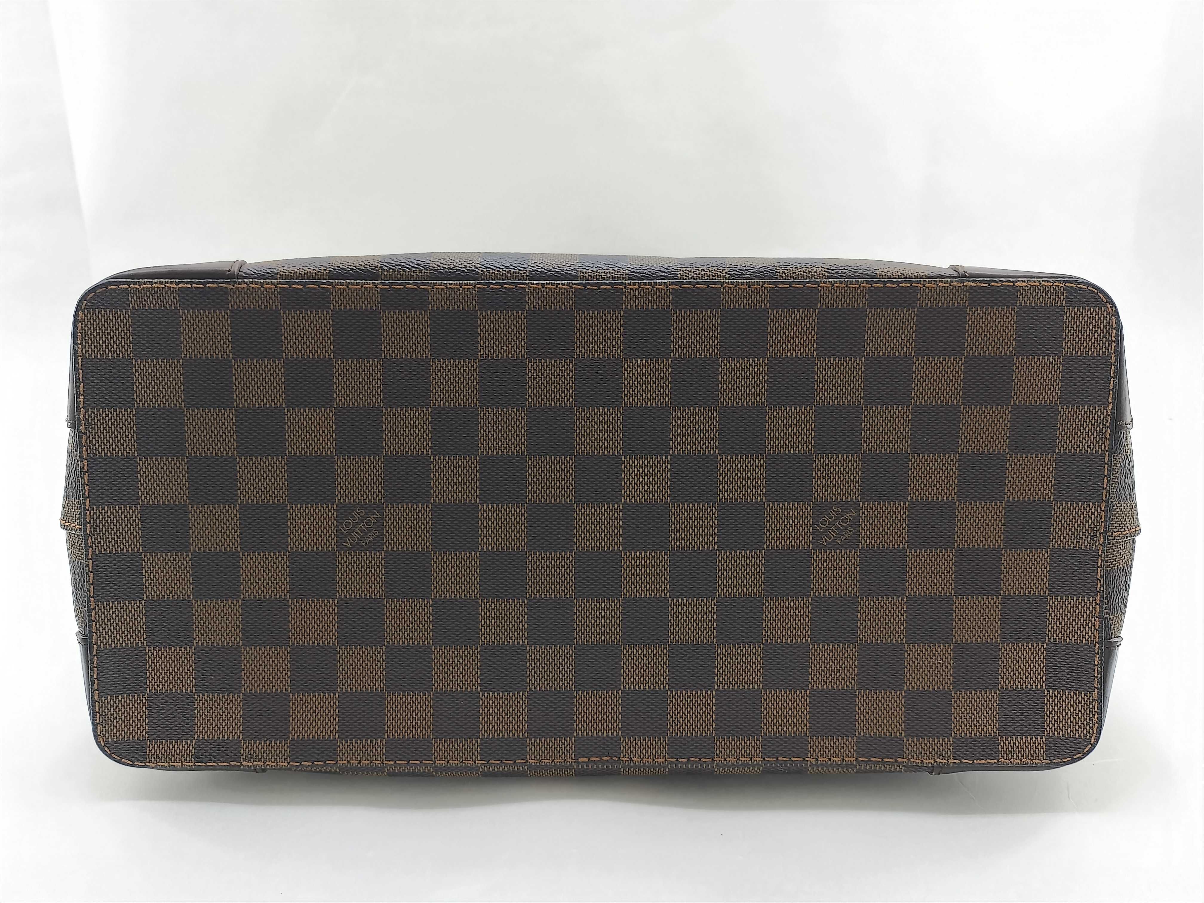 Damier PH- Damier Ebene Hamstead Tote Bag Brown Canvas N Tote Bag — view 6