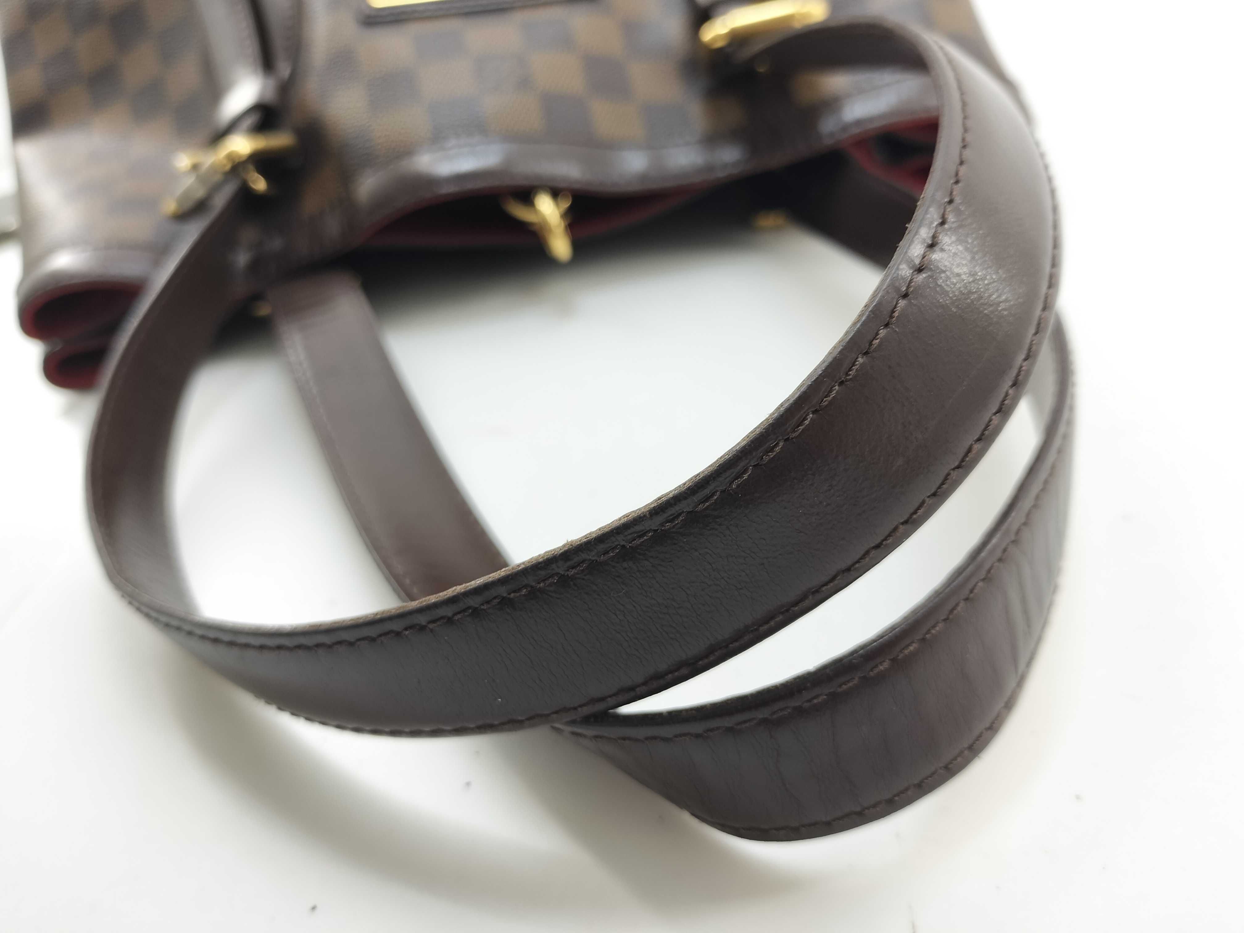 Damier PH- Damier Ebene Hamstead Tote Bag Brown Canvas N Tote Bag — view 10