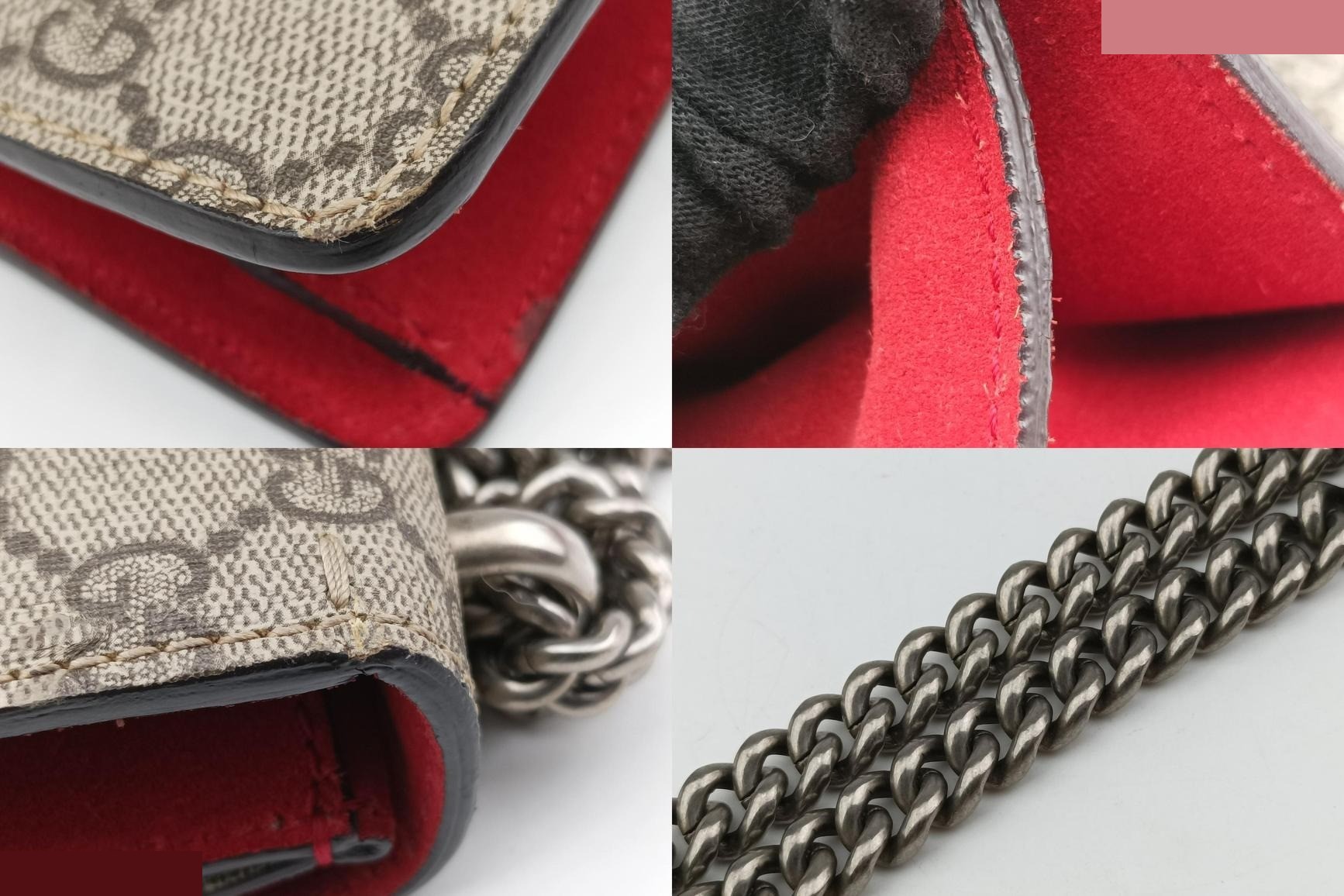 Dionysus PVC coated canvas x suede beige x red — view 11