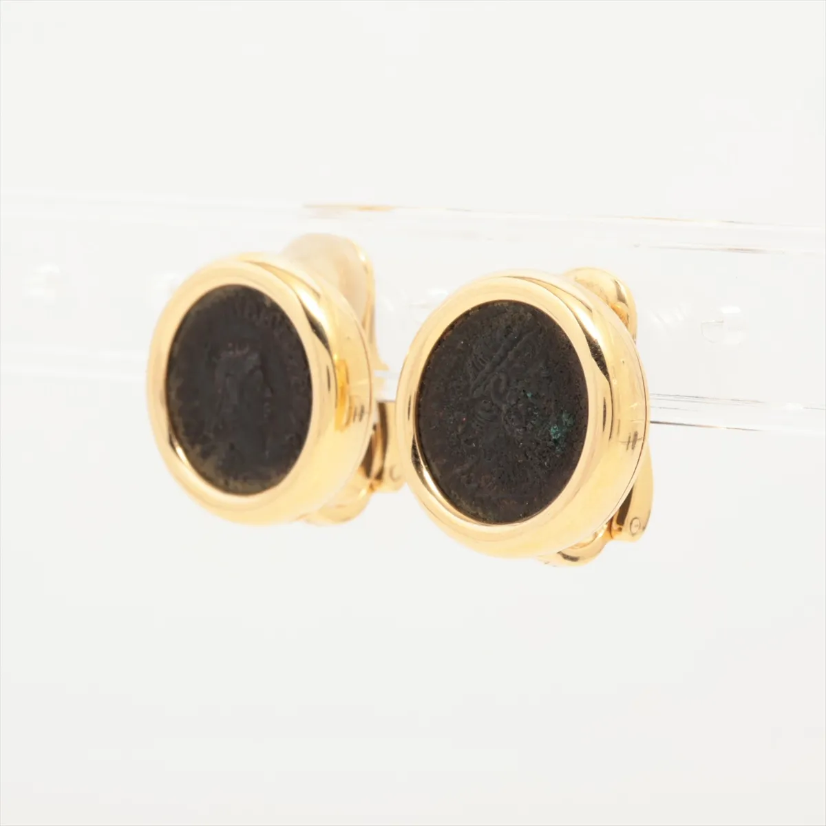 Monete Earrings 750(YG) Total 20.7g AXVMH5 Silicone one side only Burr on caulking part — view 3