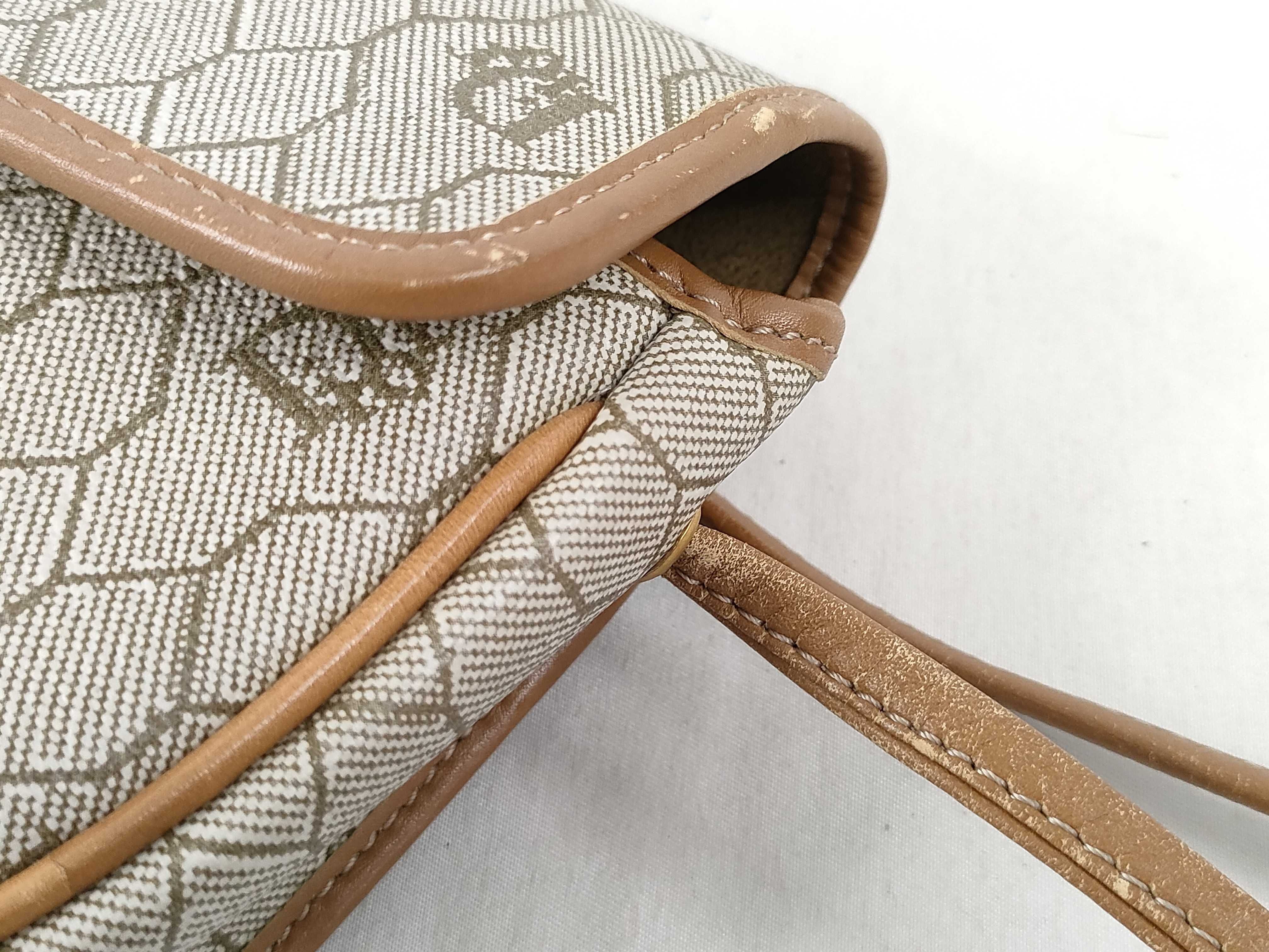 shoulder bag, honeycomb pattern, beige. — view 5