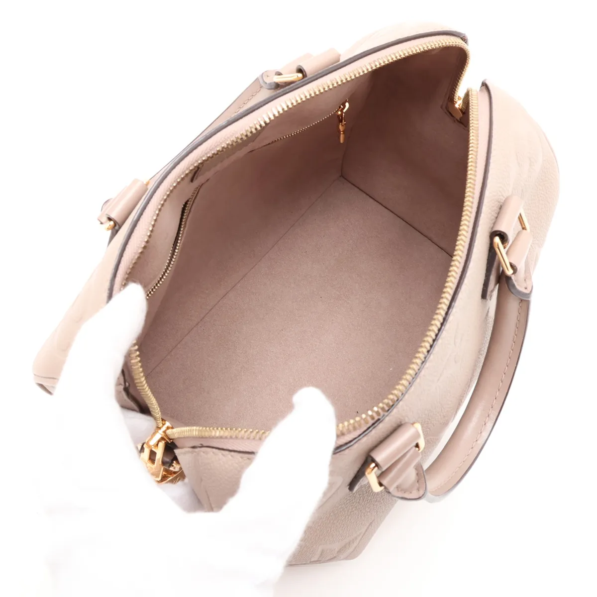 Monogram Empreinte Speedy Bandoulière 25 M59273 Beige (RFID detected) — view 8