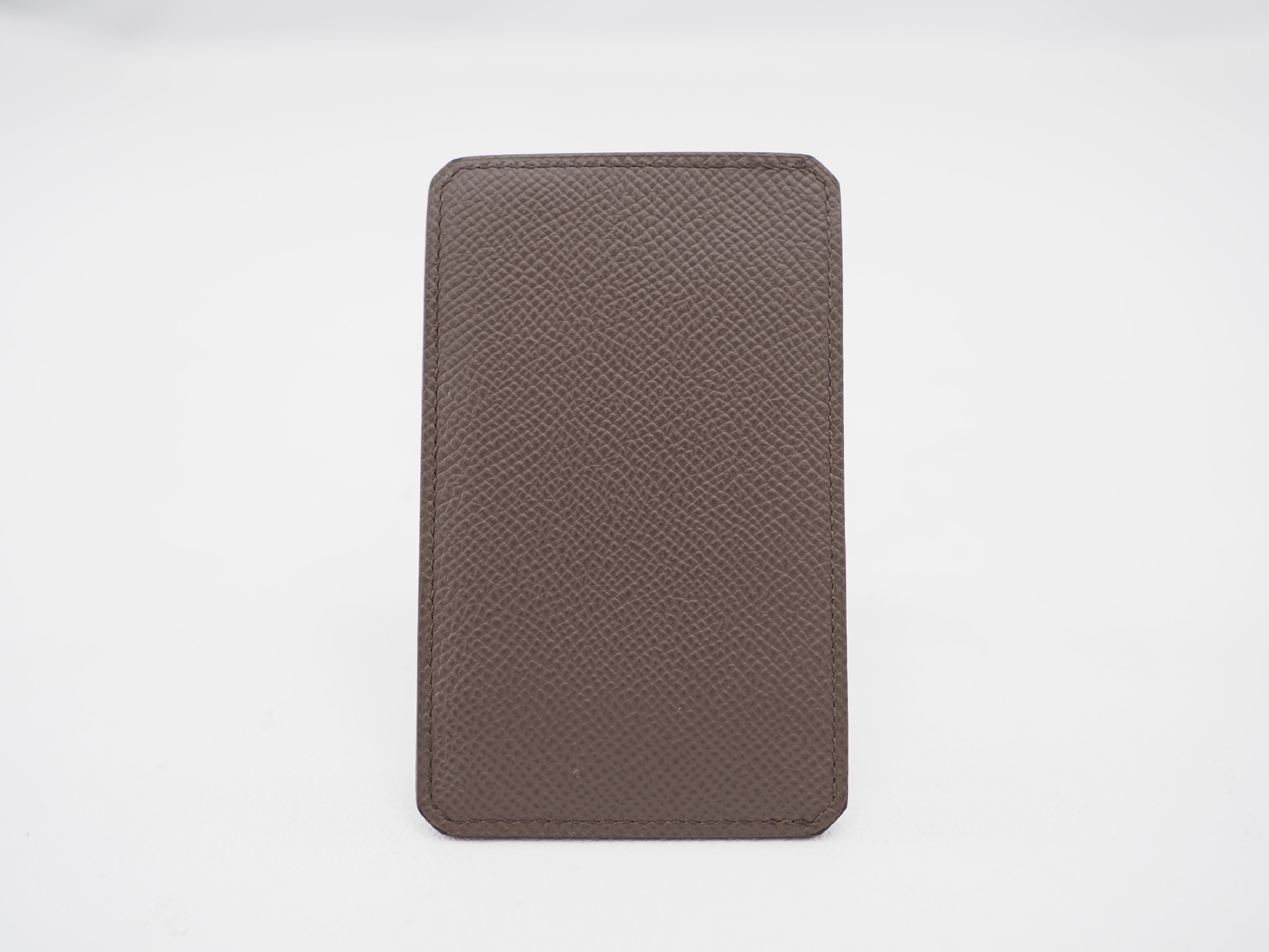 City 3CC Card Case/Pass Case/Business Card Holder (2021 Collection) - Veau Epsom Leather, Etoupe — view 2