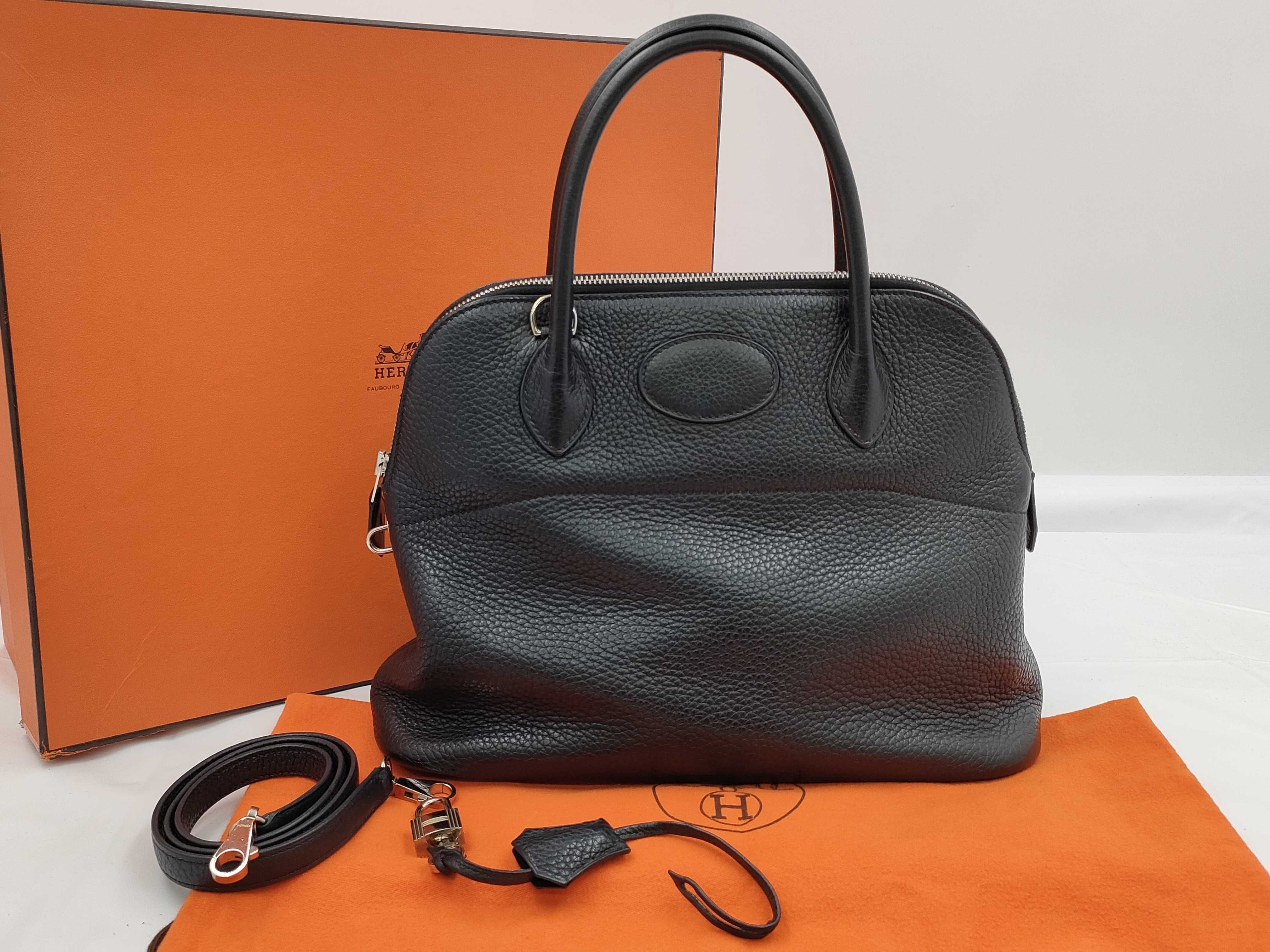 Bolide 31 2-way bag with strap, black, A stamp, handbag