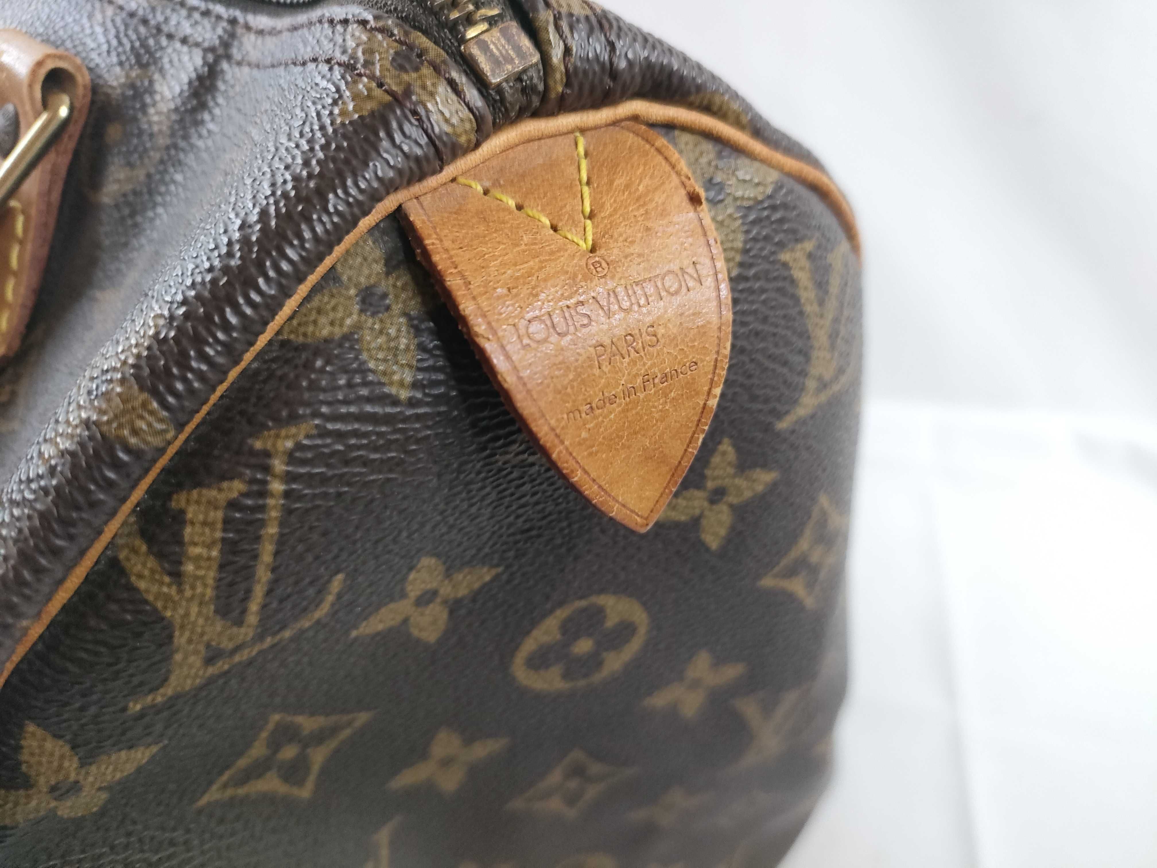 Monogram Speedy Monogram SP0030 B Mold, cracks, pen marks Handbag — view 6