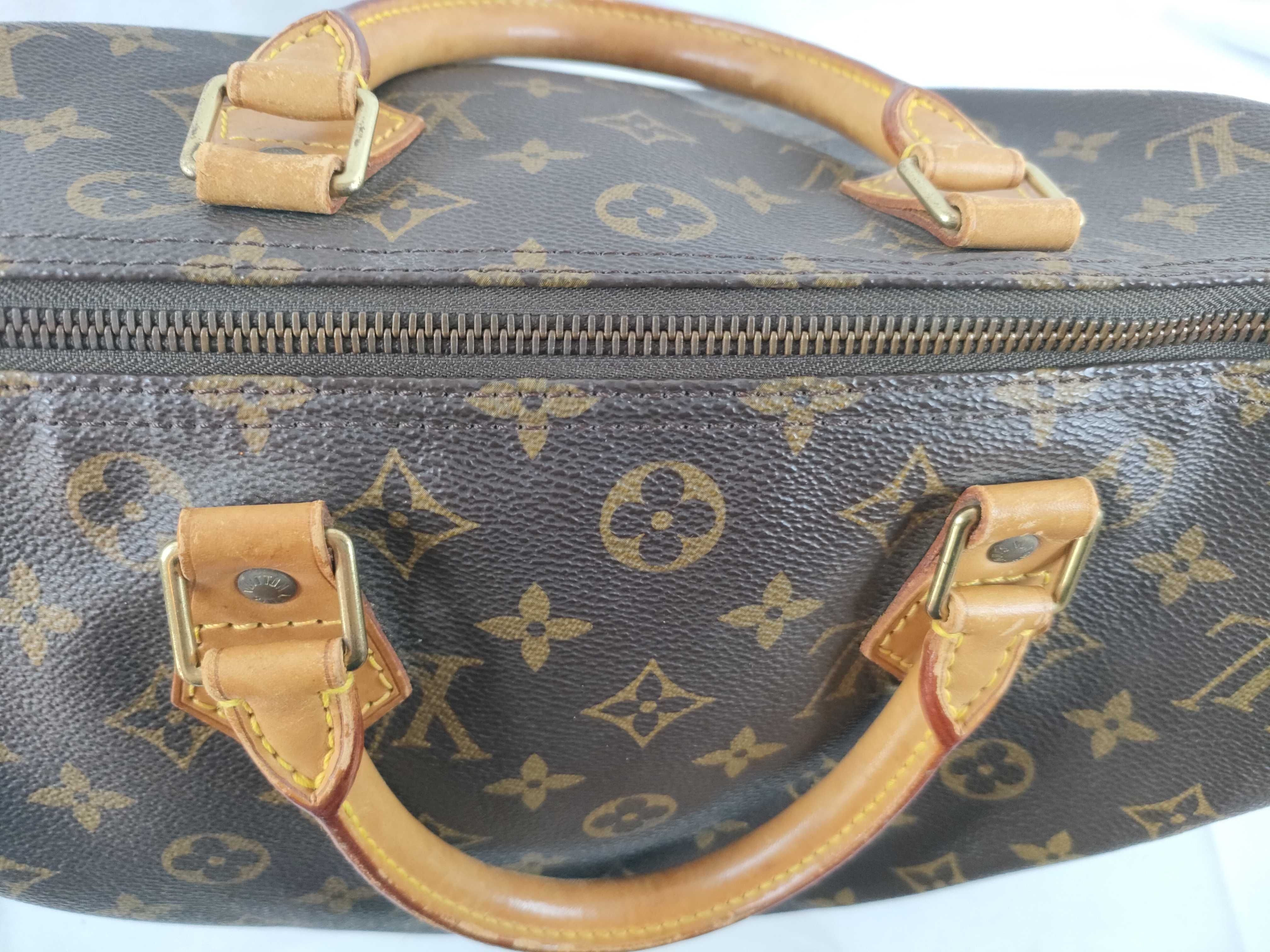 Monogram Speedy Monogram SP0030 B Mold, cracks, pen marks Handbag — view 10