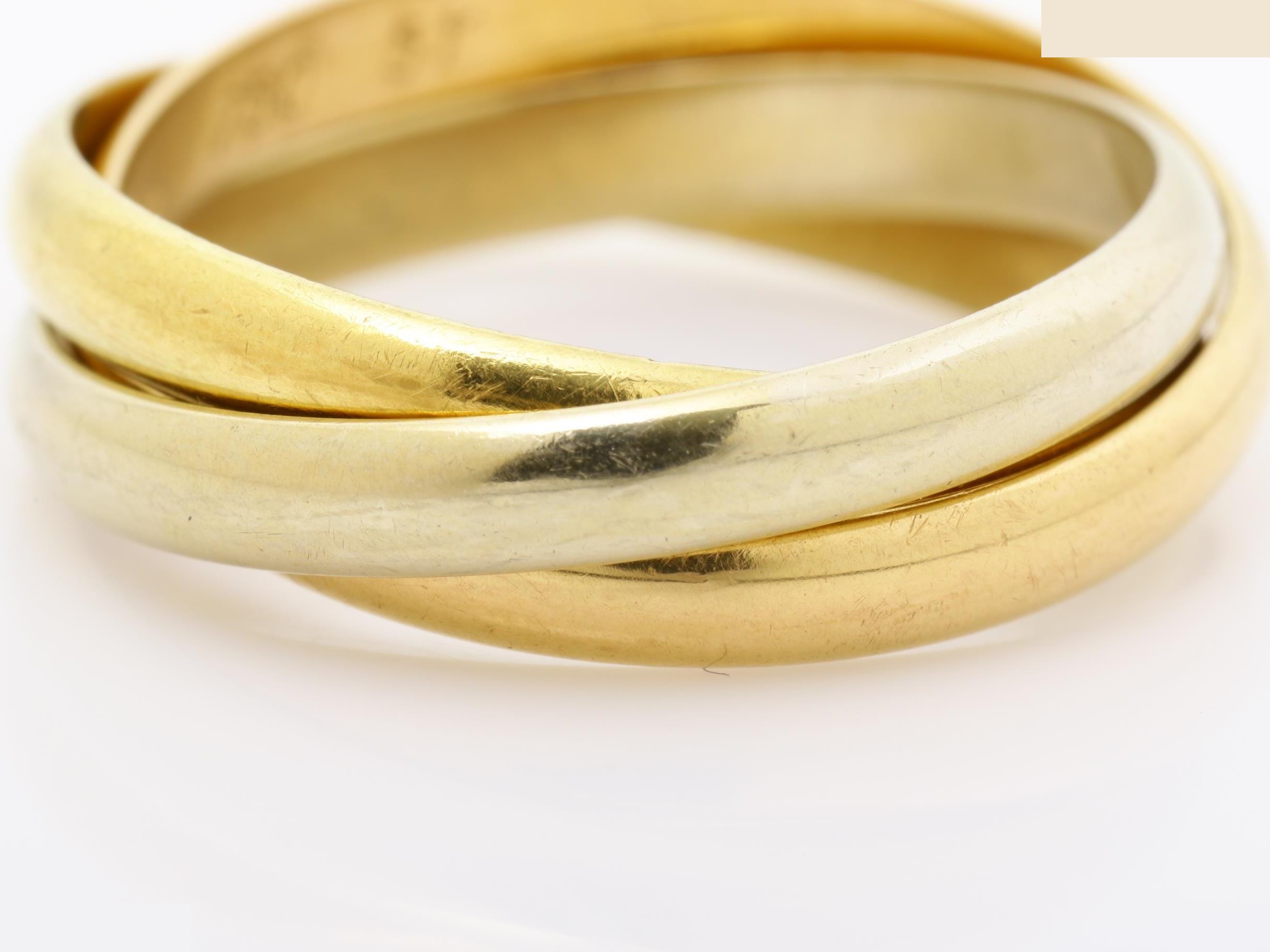 Trinity (precious metal) ring 750 4.8g #51 — view 2