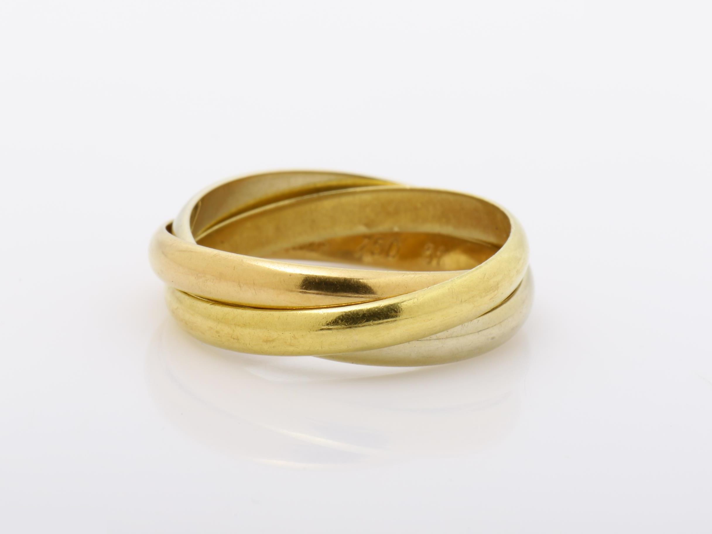 Trinity (precious metal) ring 750 4.8g #51 — view 4