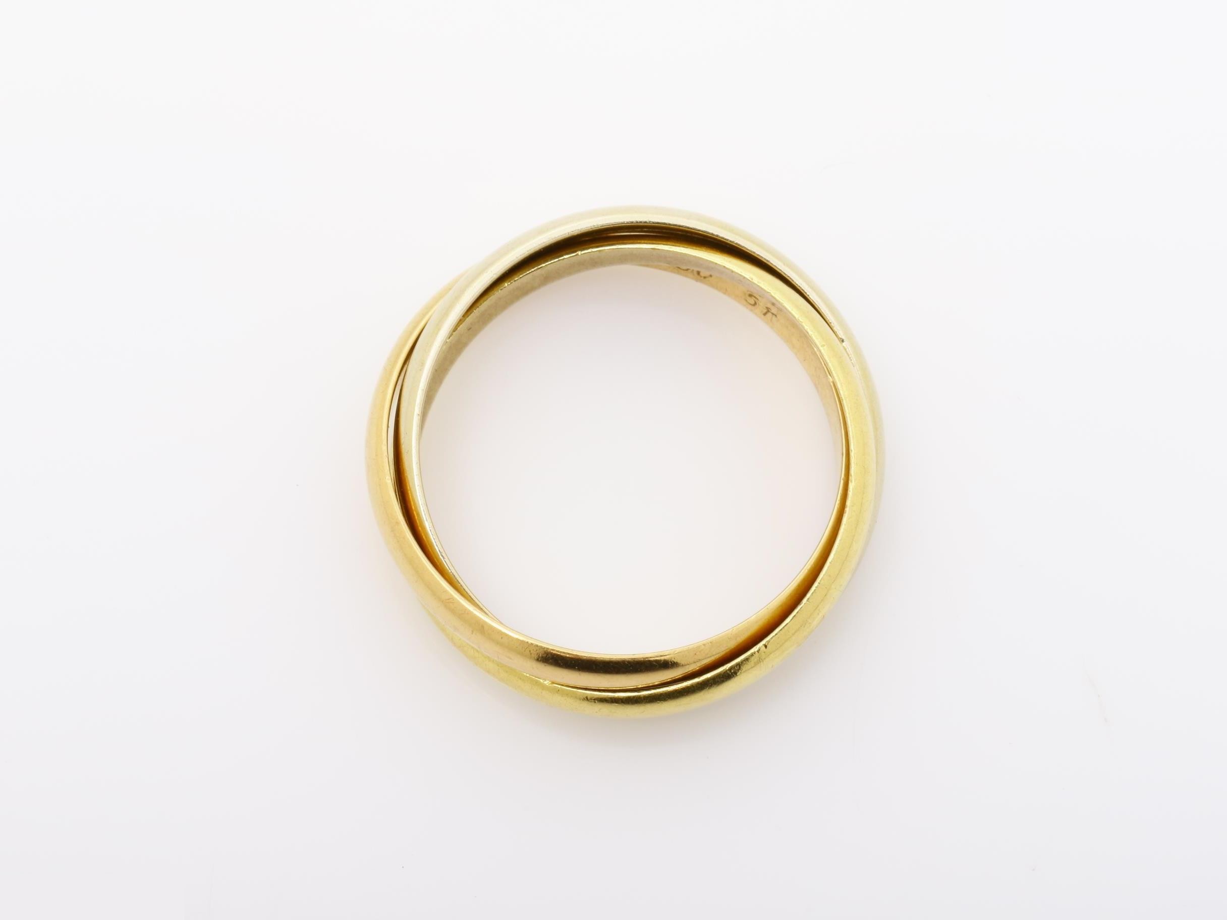 Trinity (precious metal) ring 750 4.8g #51 — view 5