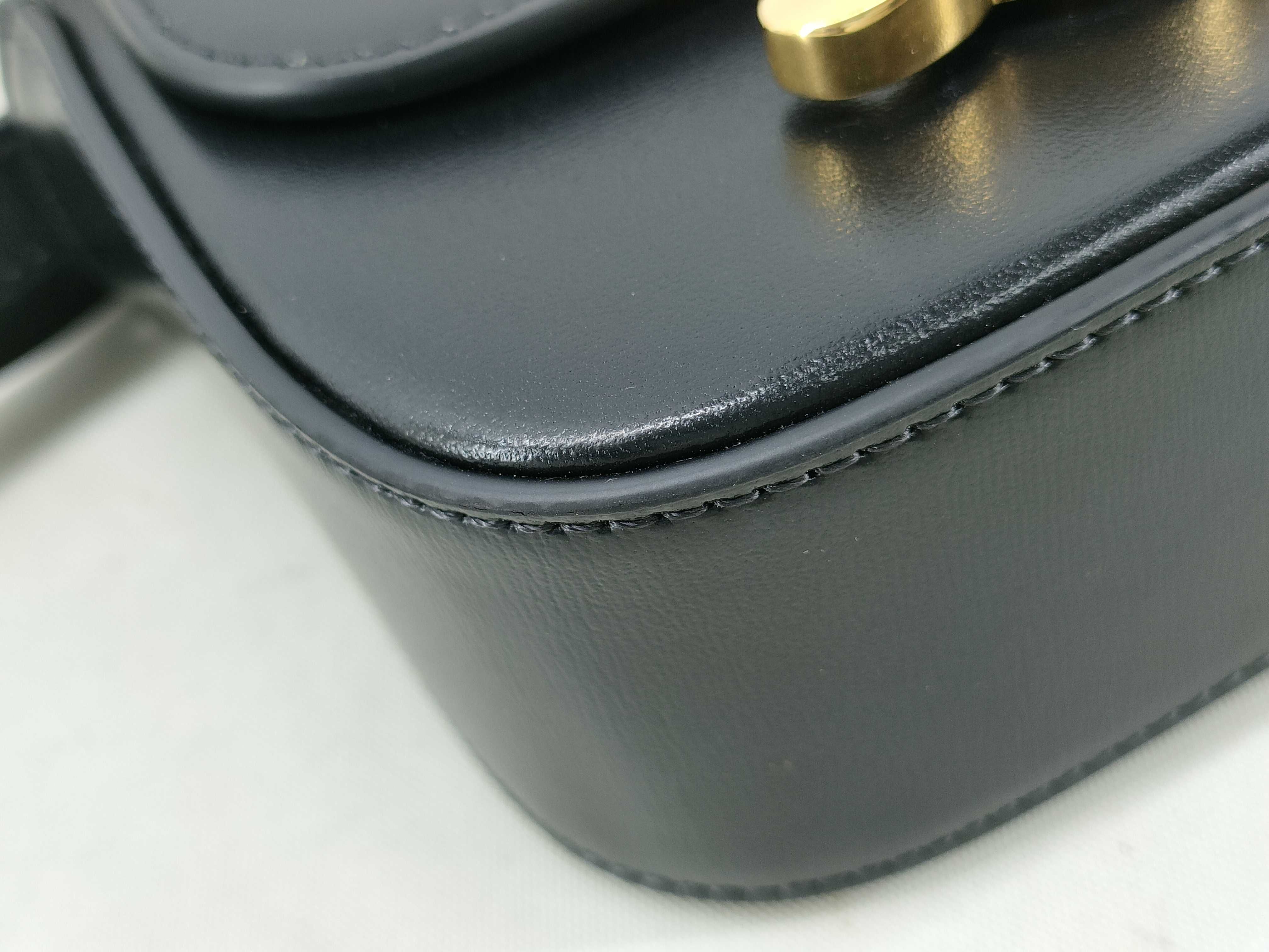 Mini Claude Triomphe Black Box Calf Shoulder Bag — view 4