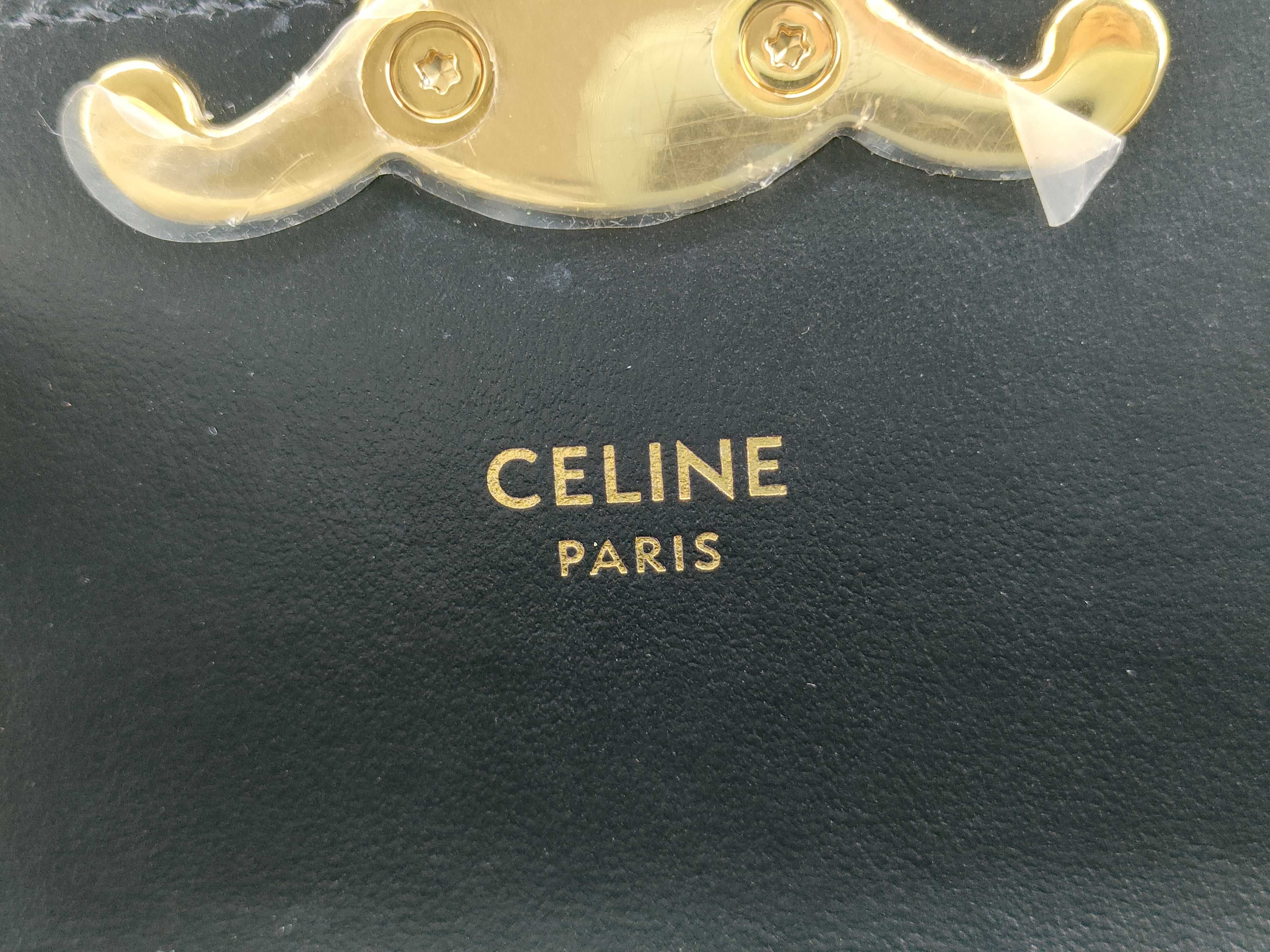 Mini Claude Triomphe Black Box Calf Shoulder Bag — view 9