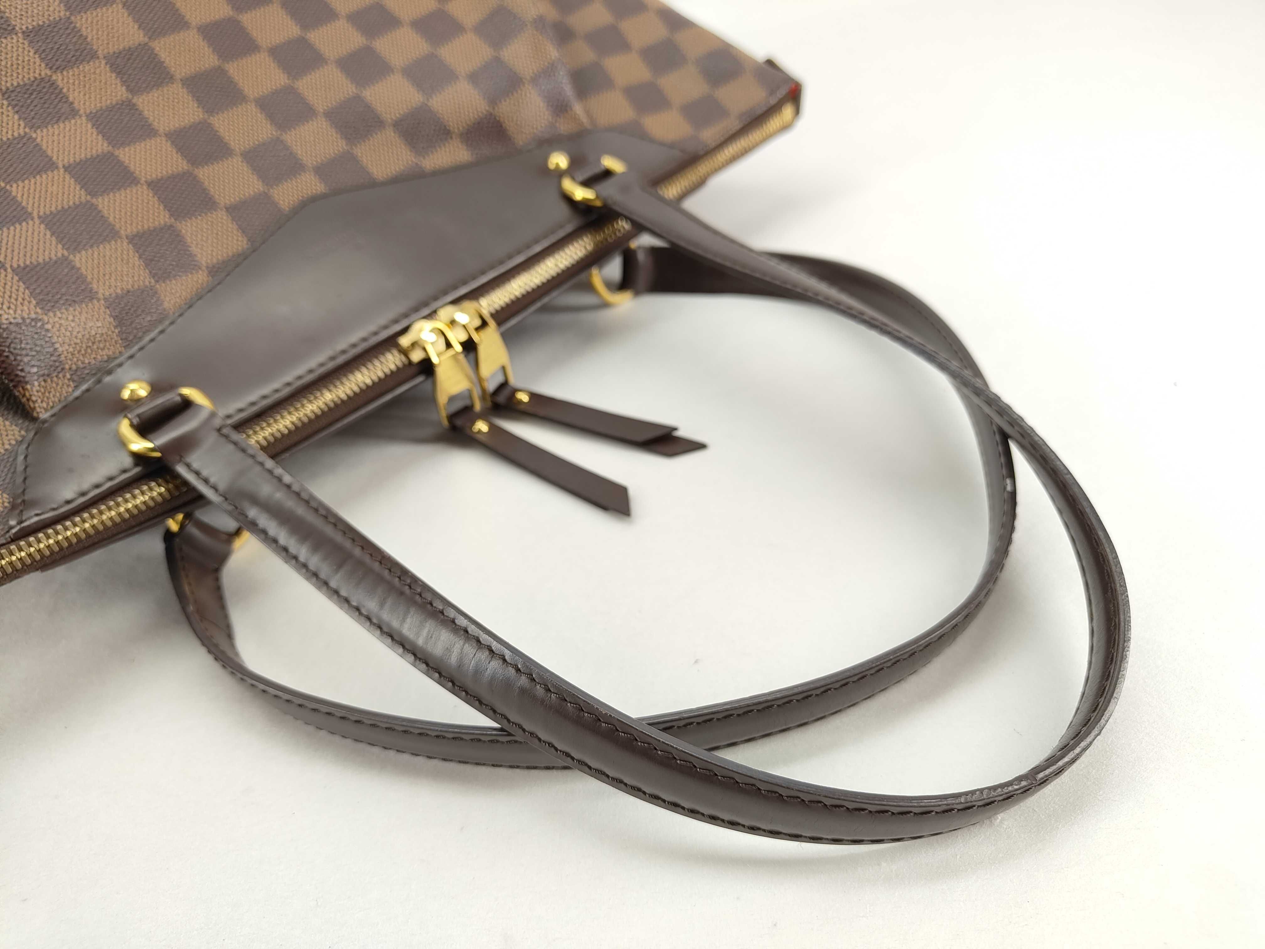Damier Westminster GM Tote Bag N41103 VI2151 Brown — view 4