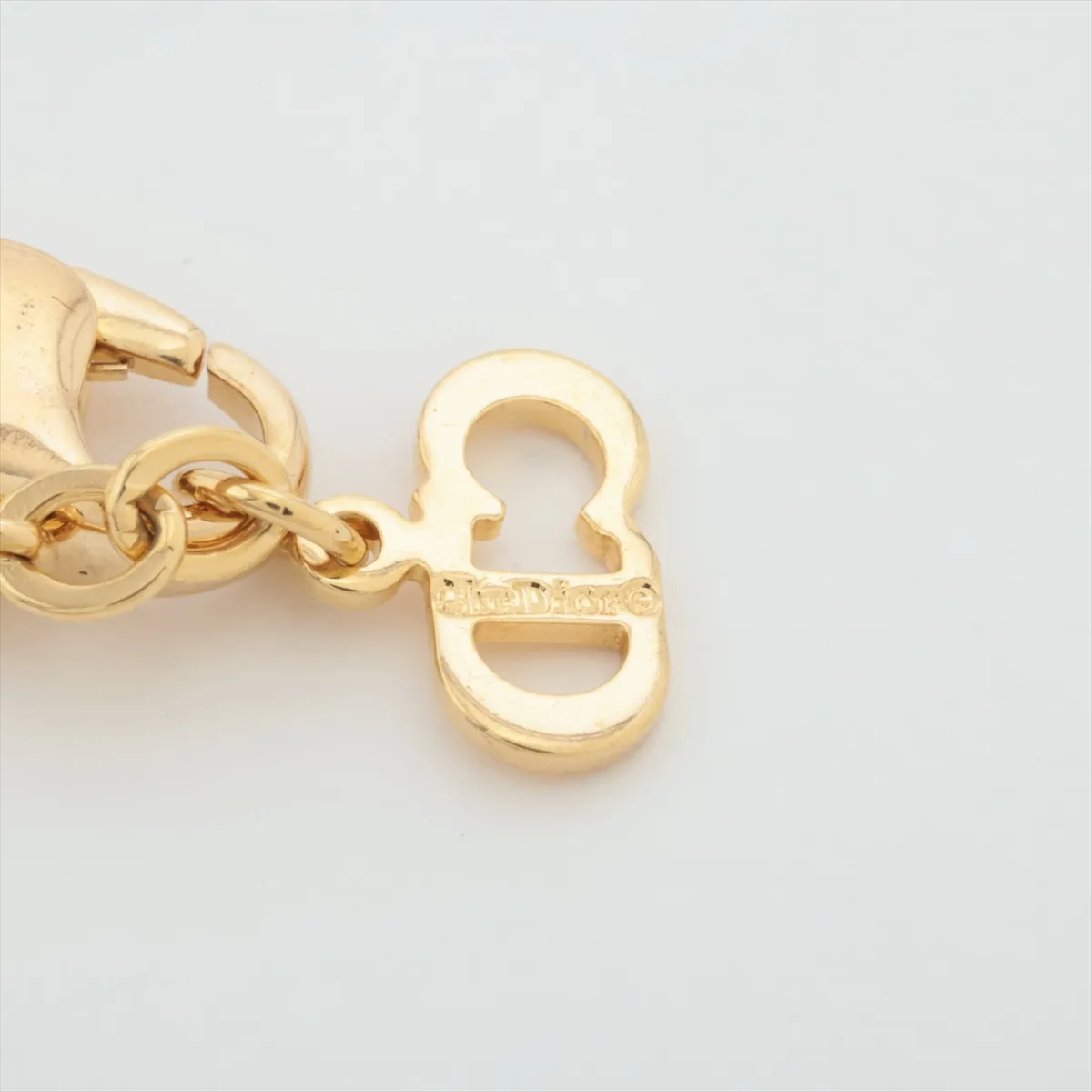 Emblem Necklace, GP Gold. Shows signs of wear, — view 4