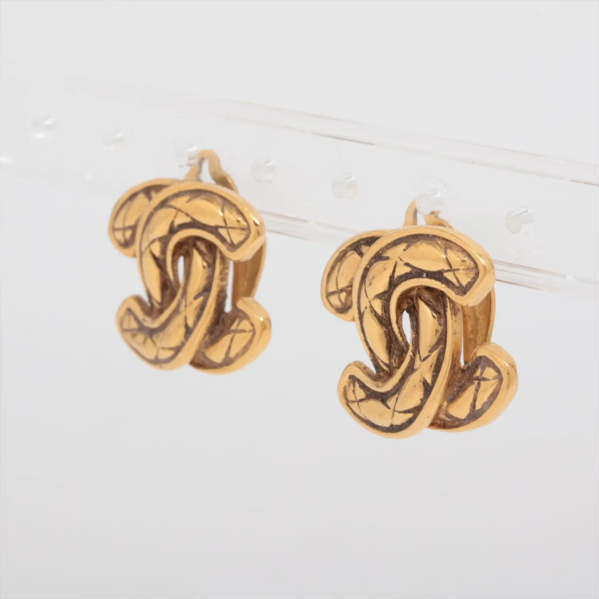 Coco Mark 2433 Earrings (Pair) GP Gold. Shows — view 3
