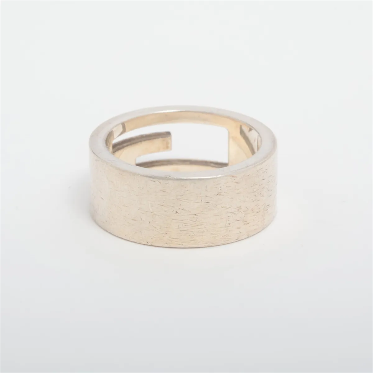 Branded G Ring, Size 11, 925 Sterling Silver, 7.2g, with dents, — view 2