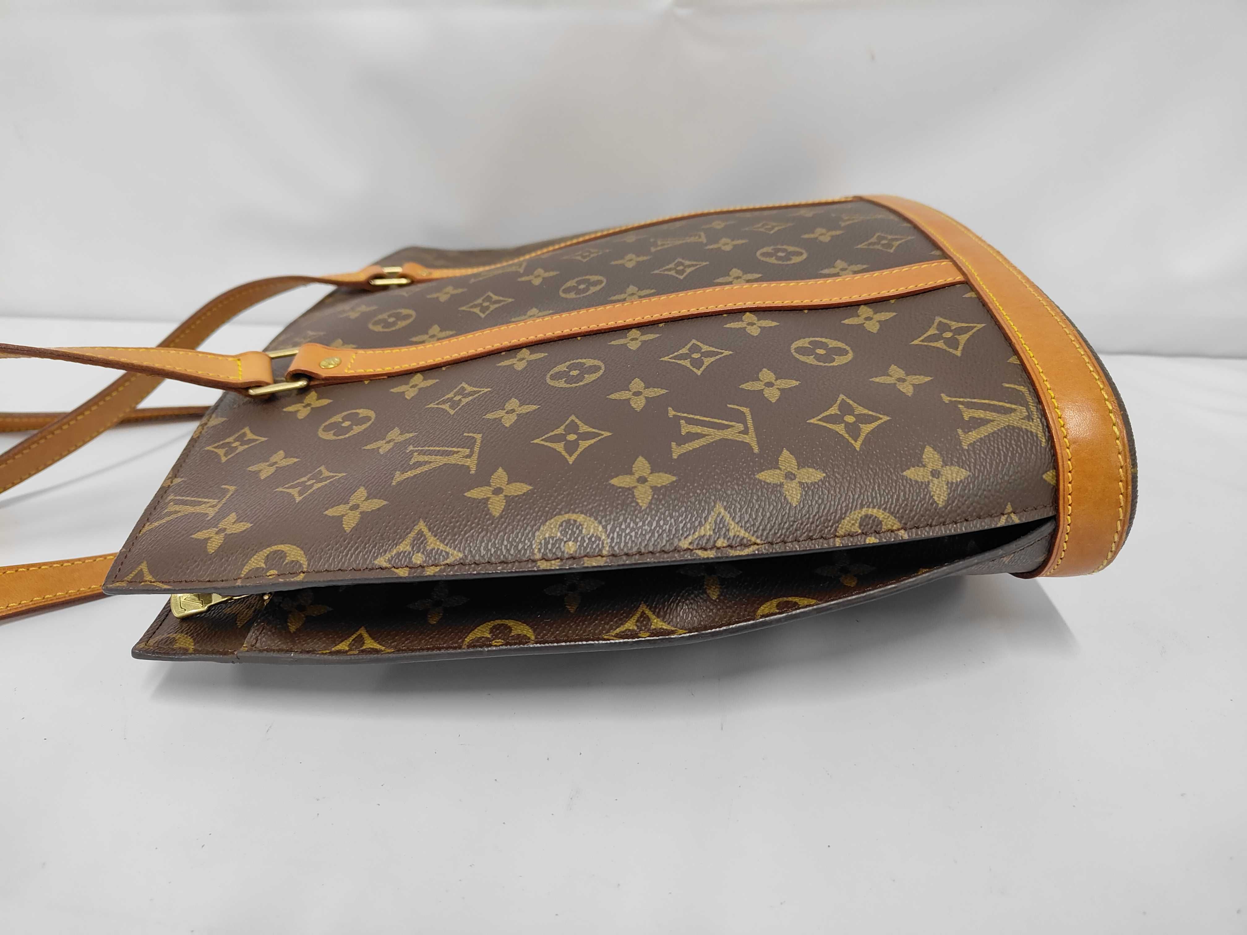 Babylon Brown Monogram Canvas Bag with Gold Hardware — view 9
