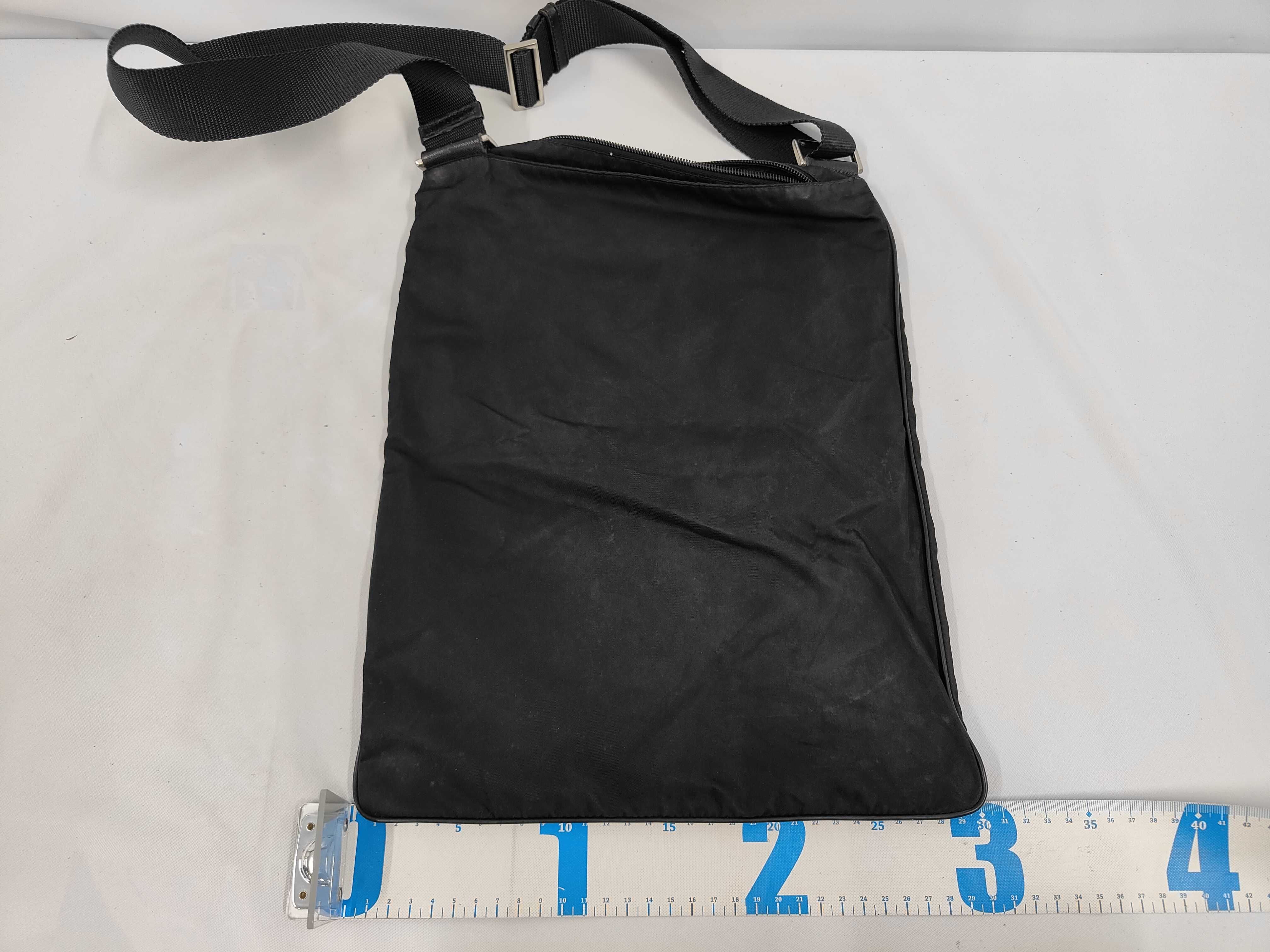 Nylon Shoulder Bag, Black Shoulder Bag — view 2