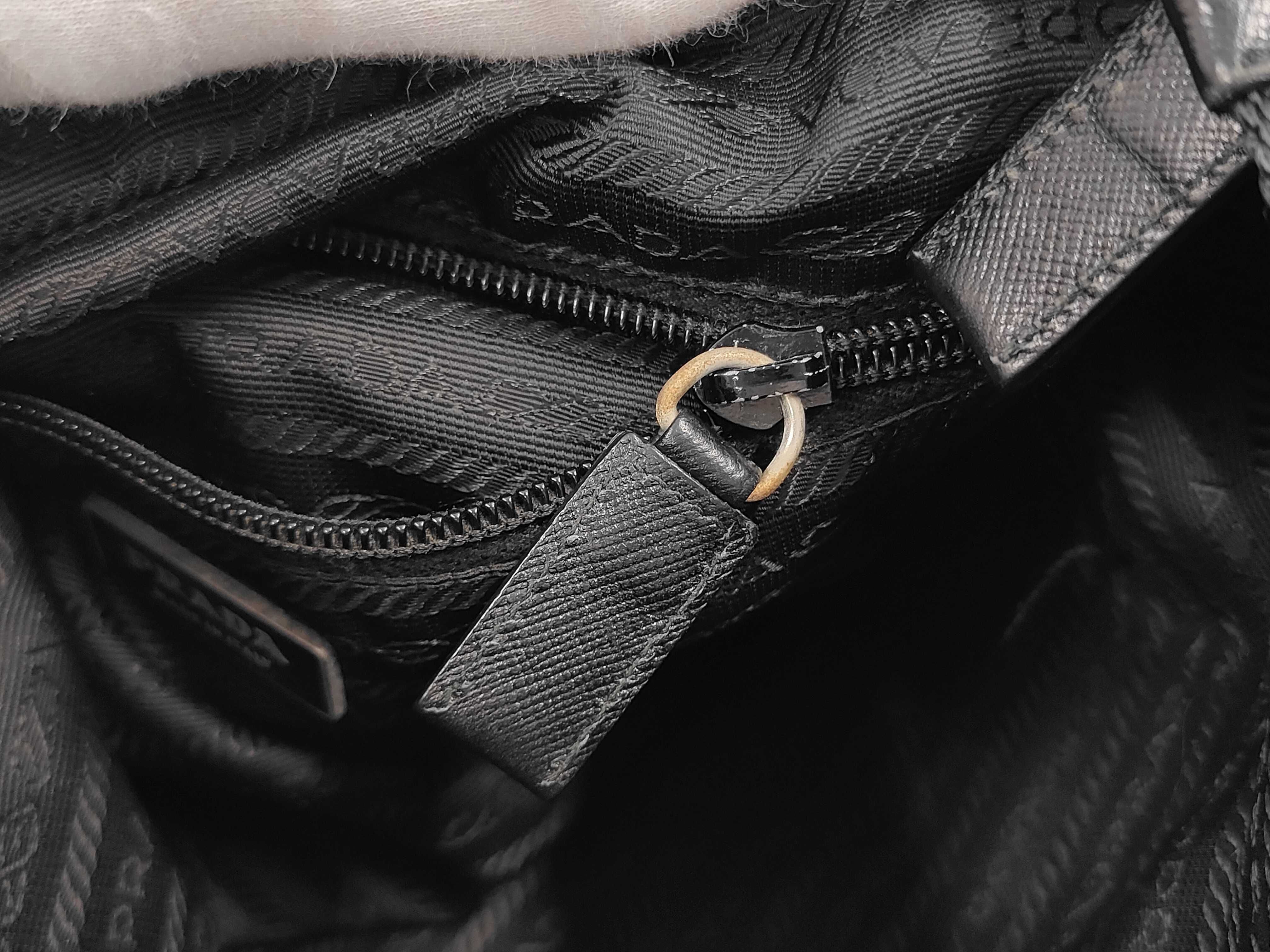 Nylon Shoulder Bag, Black Shoulder Bag — view 9