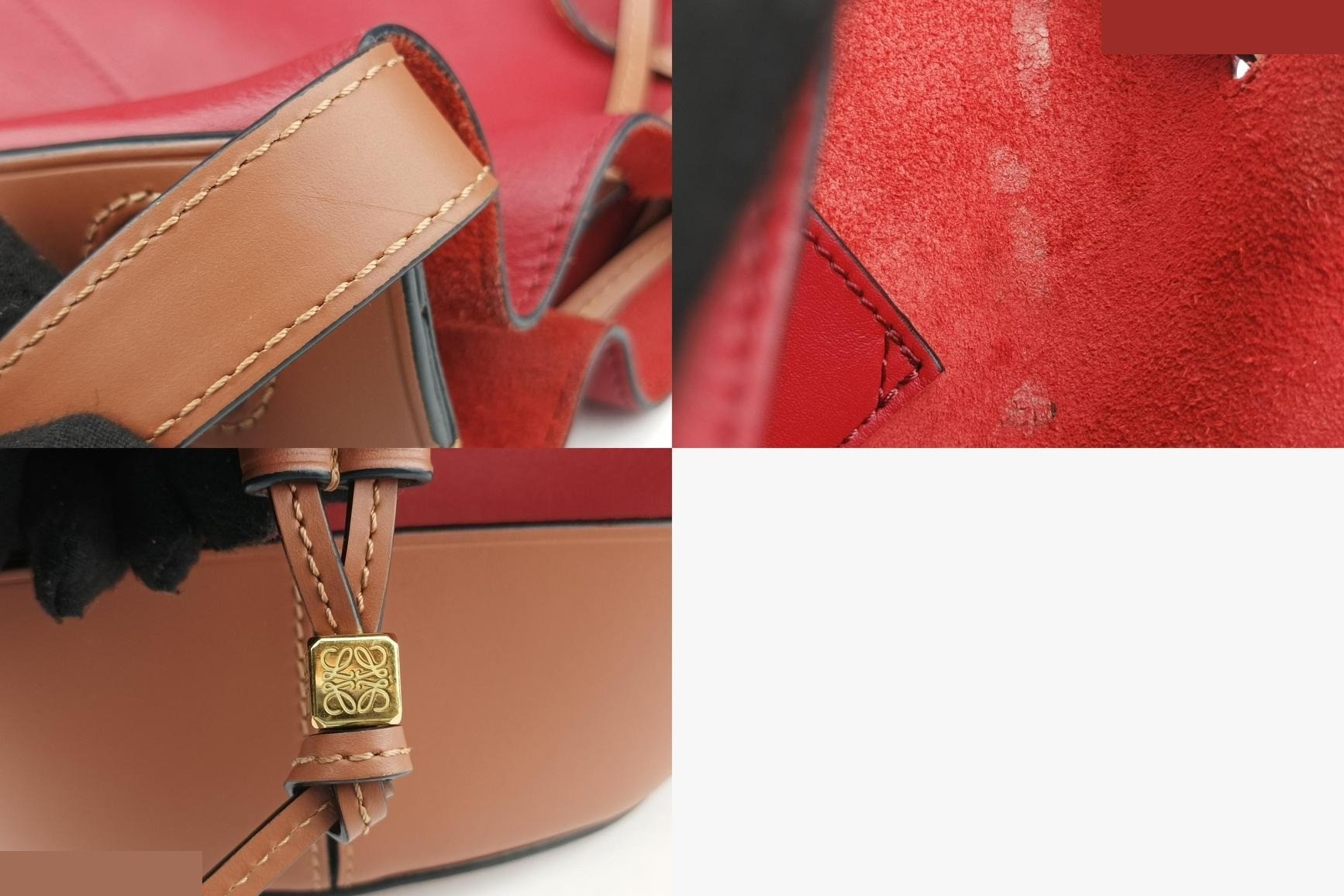 Balloon Leather Red x Brown — view 10