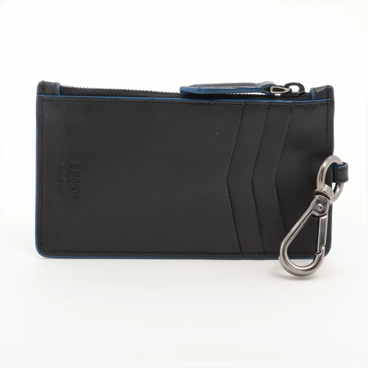 7AR534 Leather Coin Case, Black — view 2