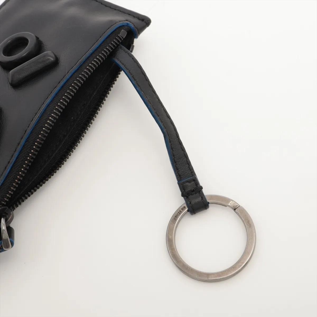 7AR534 Leather Coin Case, Black — view 5