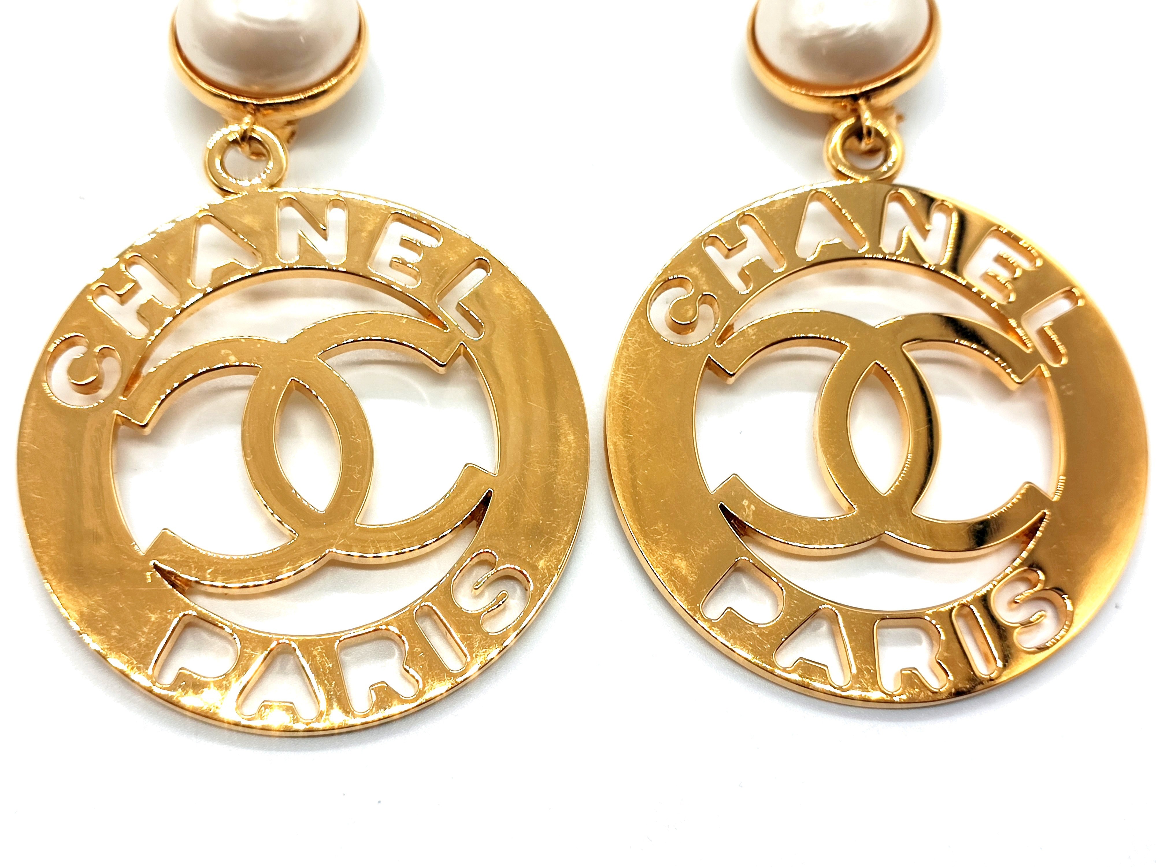 Coco Mark Big Pearl Swing Earrings — view 5