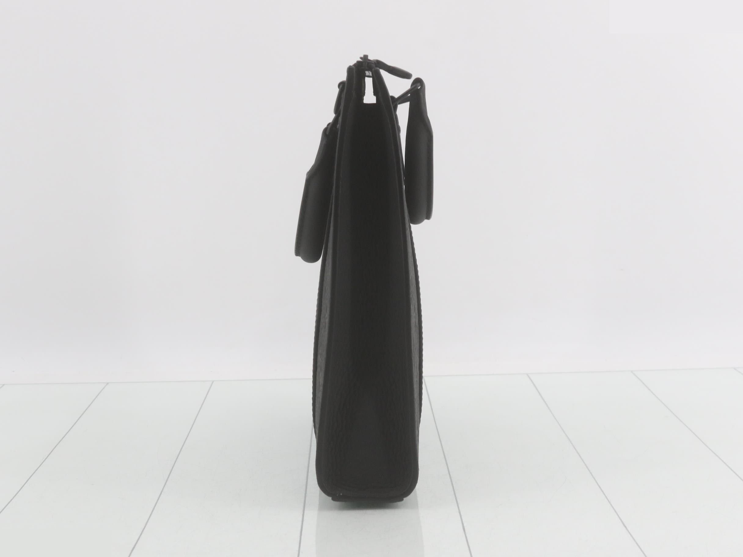 Monogram Taurillon Sac Plat Cloth, Unused, Black — view 4