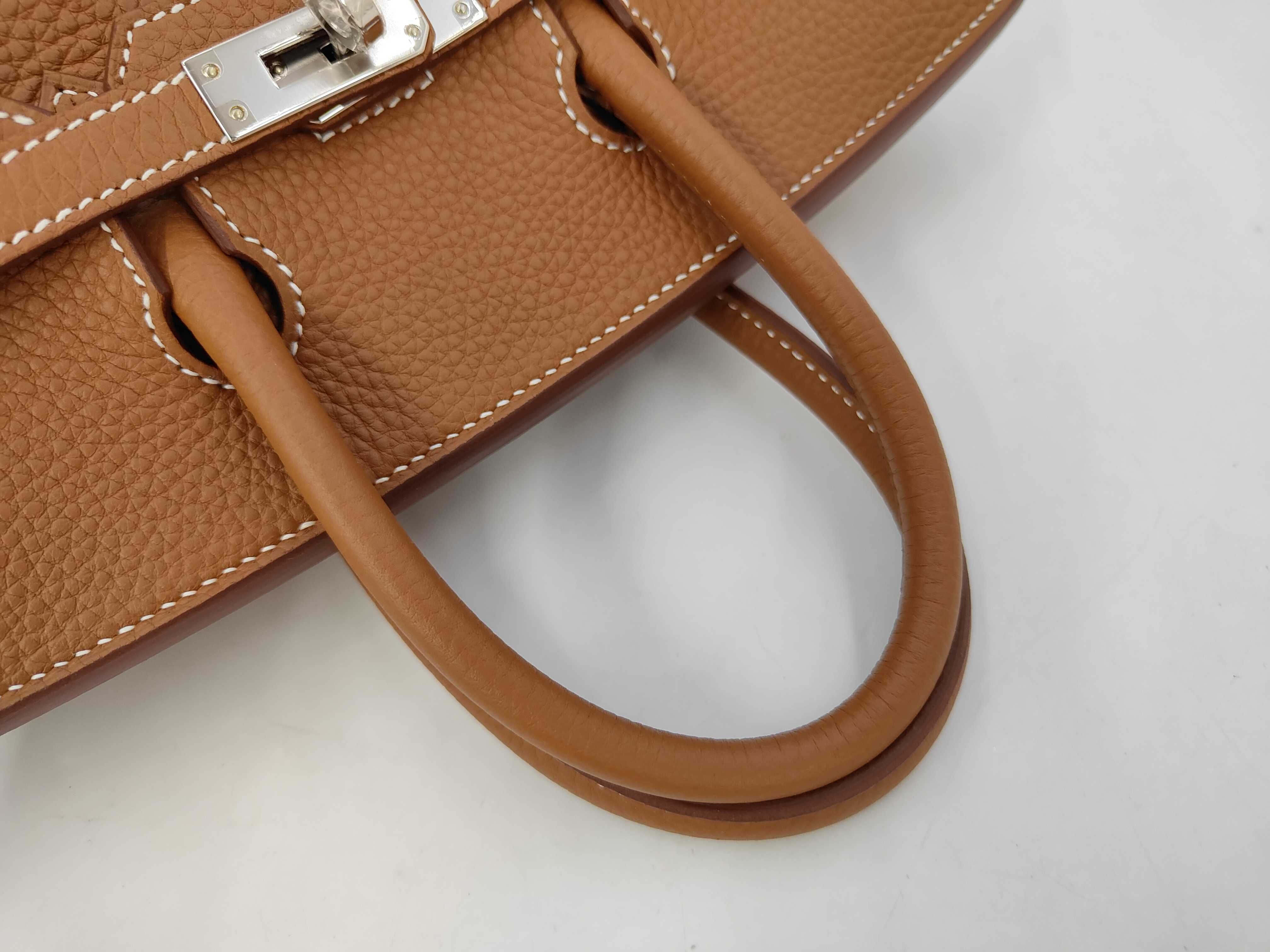 Birkin 25 Gold Togo Leather Silver Hardware G Stamp Handbag — view 5