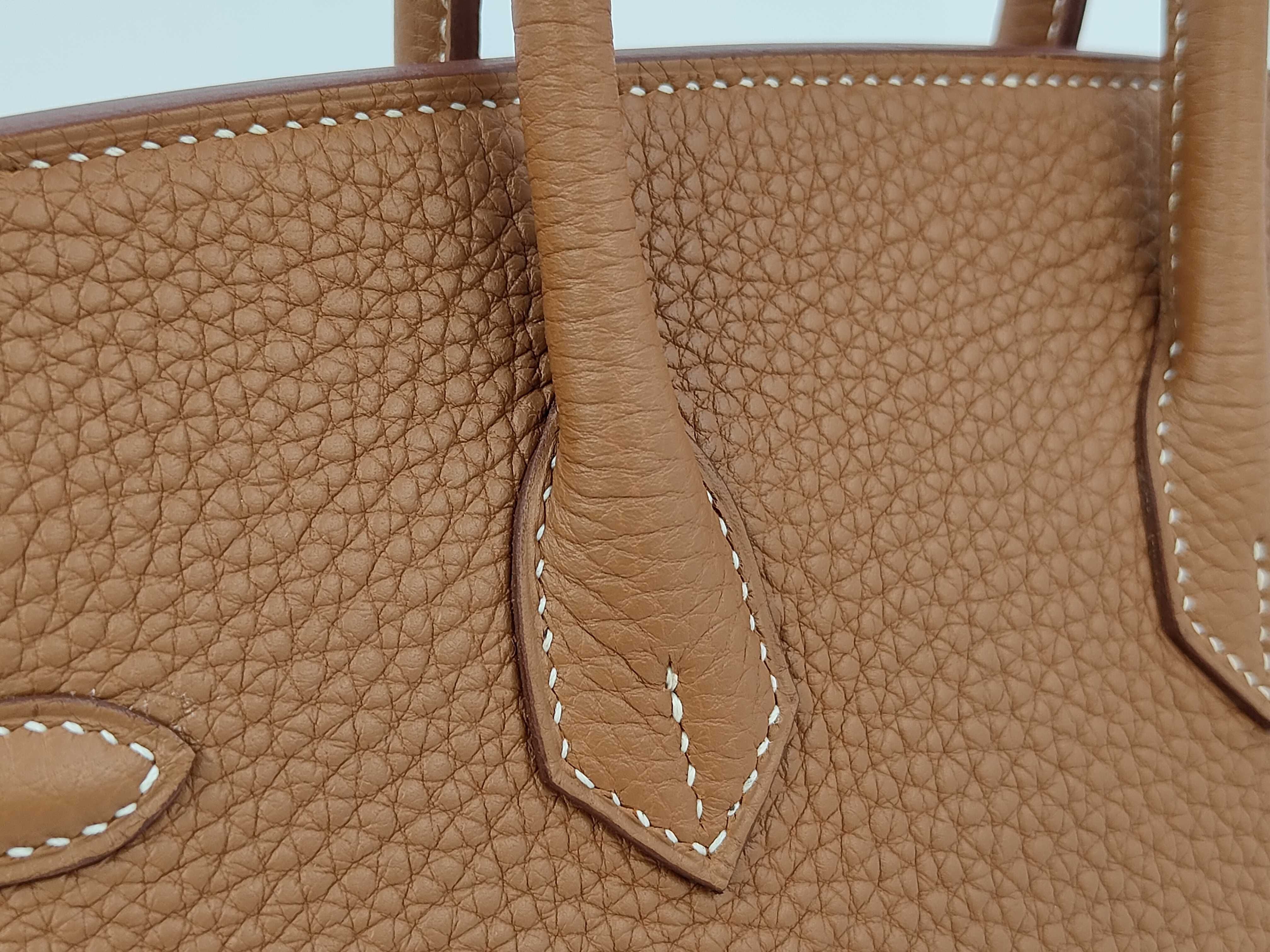 Birkin 25 Gold Togo Leather Silver Hardware G Stamp Handbag — view 7