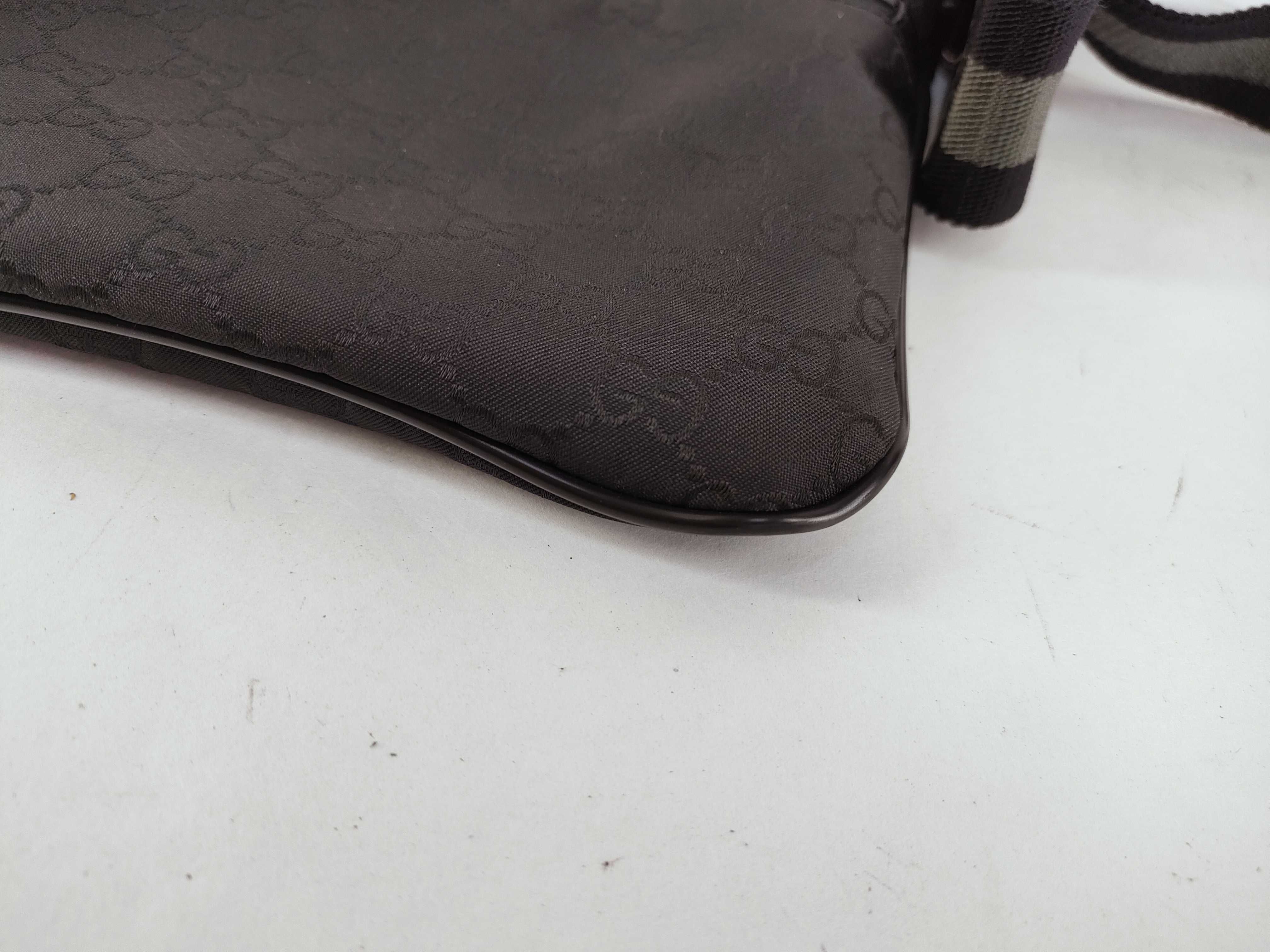 GG Nylon x Leather Shoulder Bag Black 449183 Outlet Item Shoulder Bag — view 6
