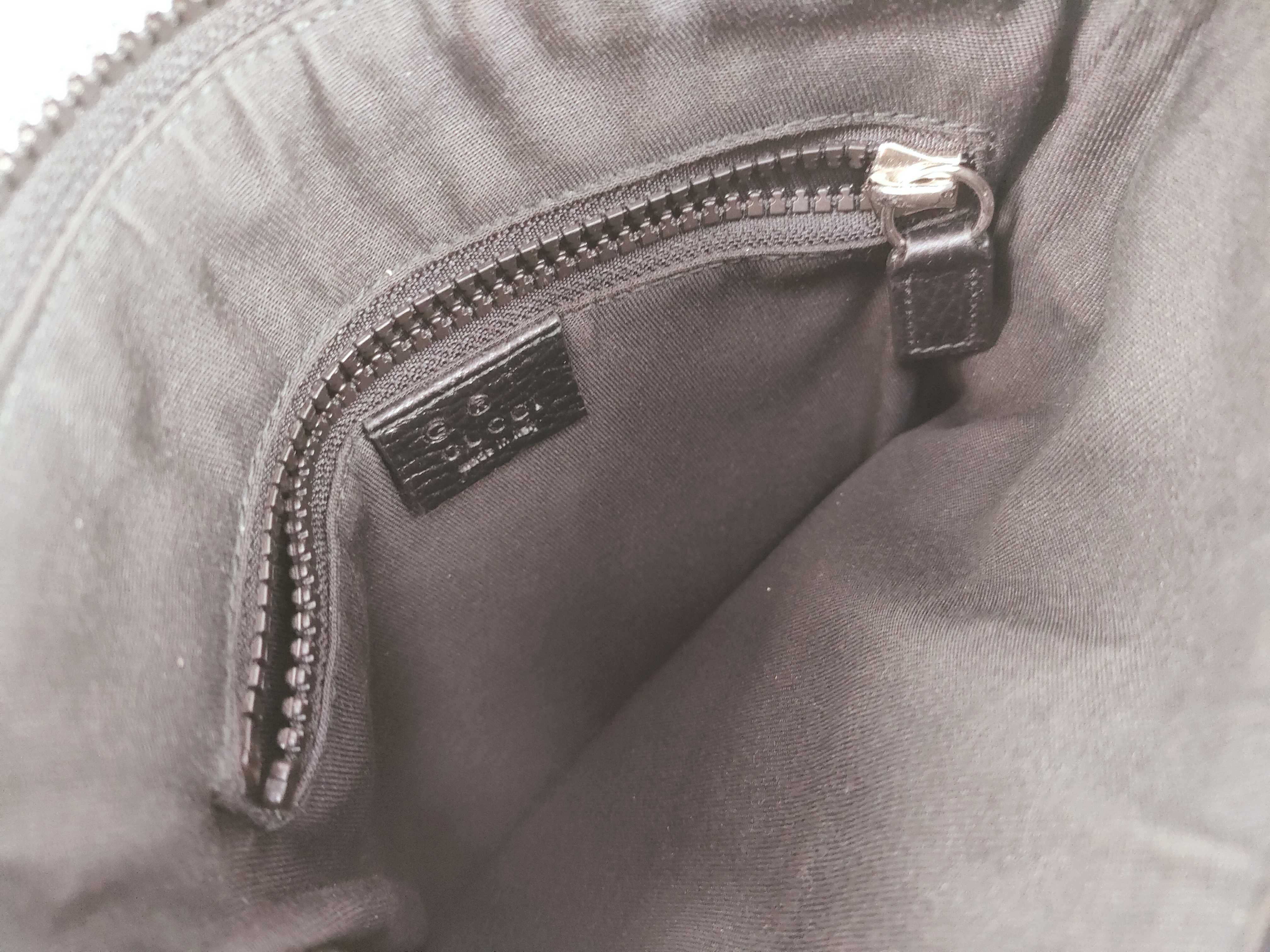 GG Nylon x Leather Shoulder Bag Black 449183 Outlet Item Shoulder Bag — view 10