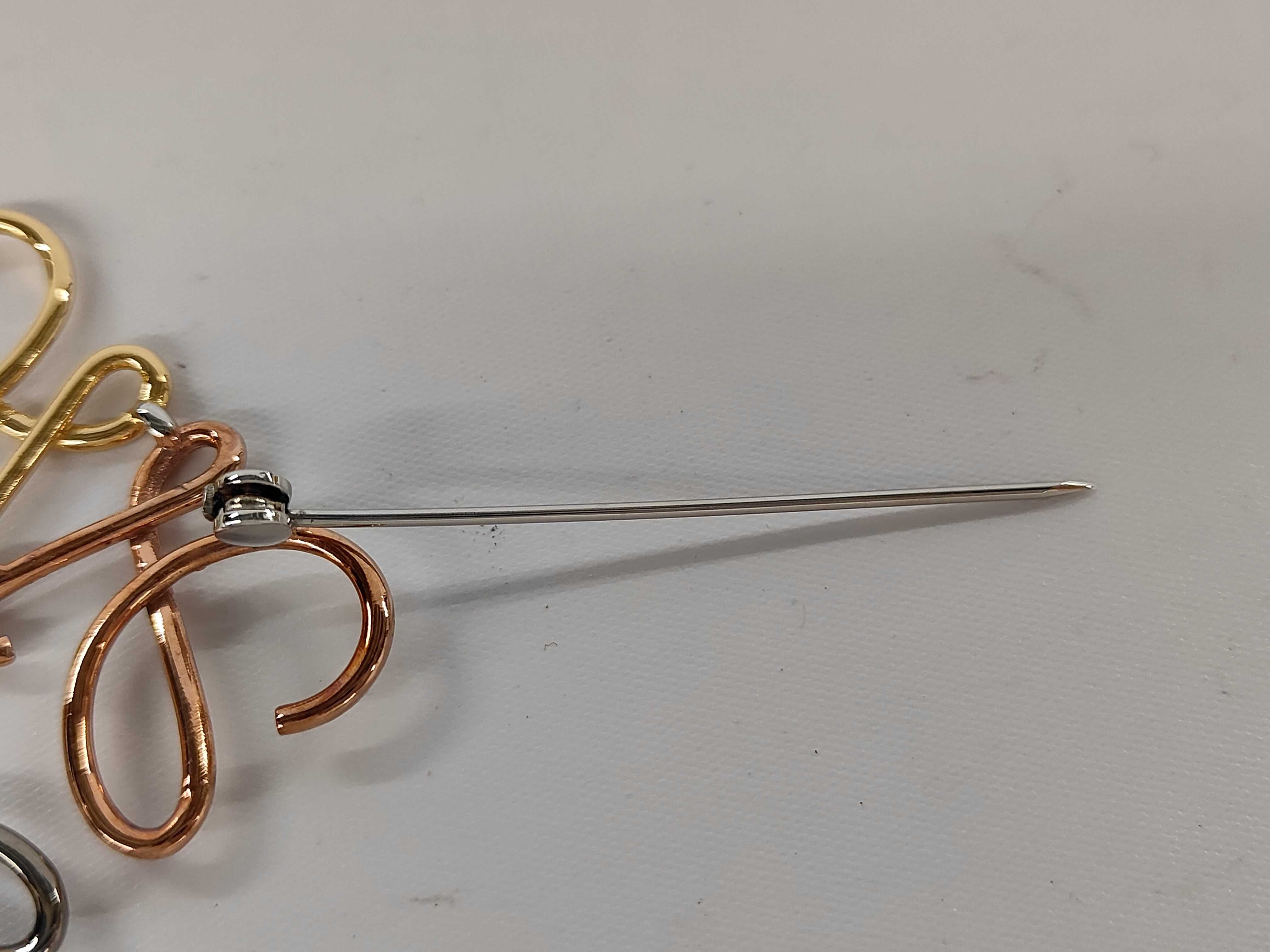 Anagram Brooch (Silver and Gold Hardware) — view 3