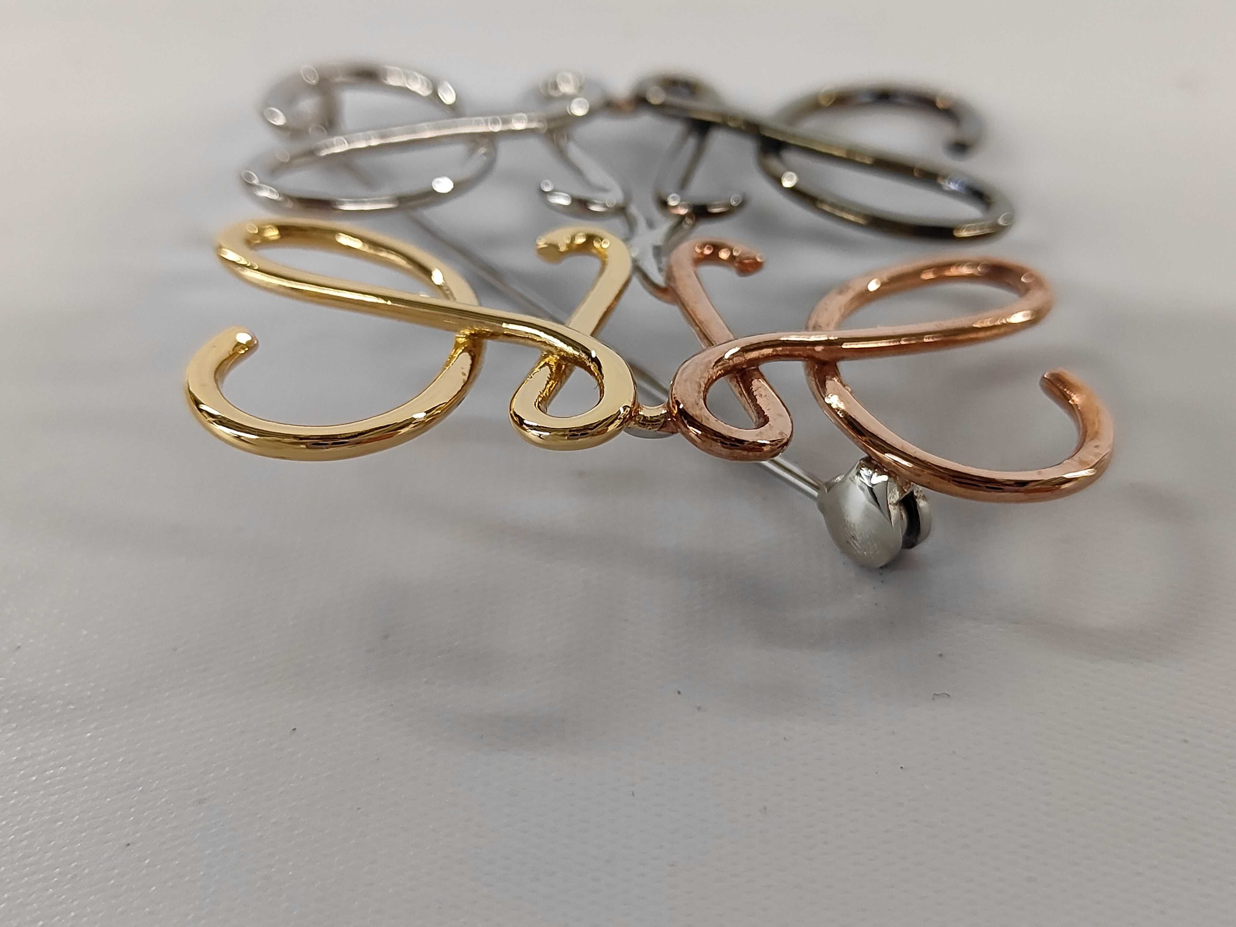 Anagram Brooch (Silver and Gold Hardware) — view 5