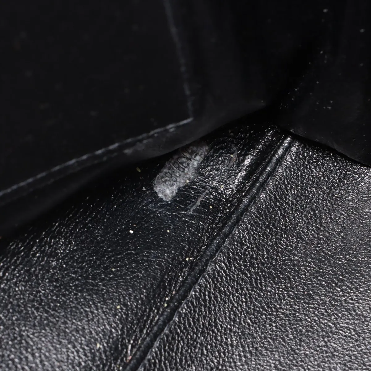 Matelassé Velour Chain Shoulder Bag, Tortoiseshell, Black with Gold Hardware — view 15