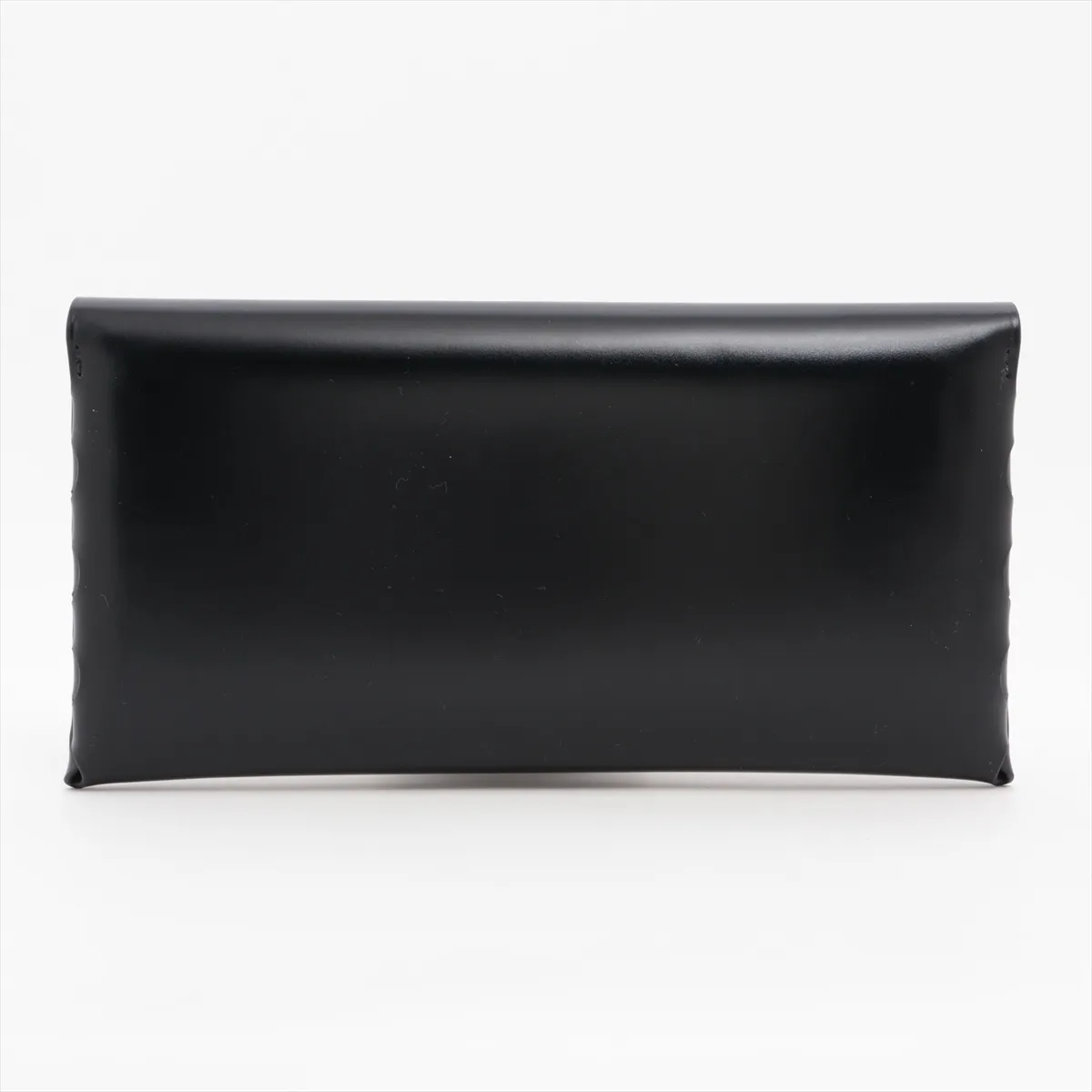 Leather Long Wallet, Black — view 2