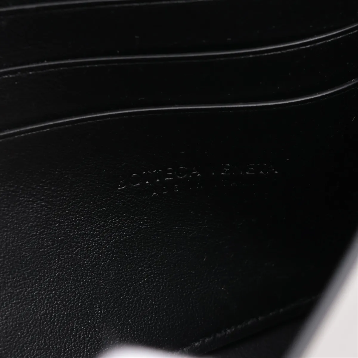 Leather Long Wallet, Black — view 6