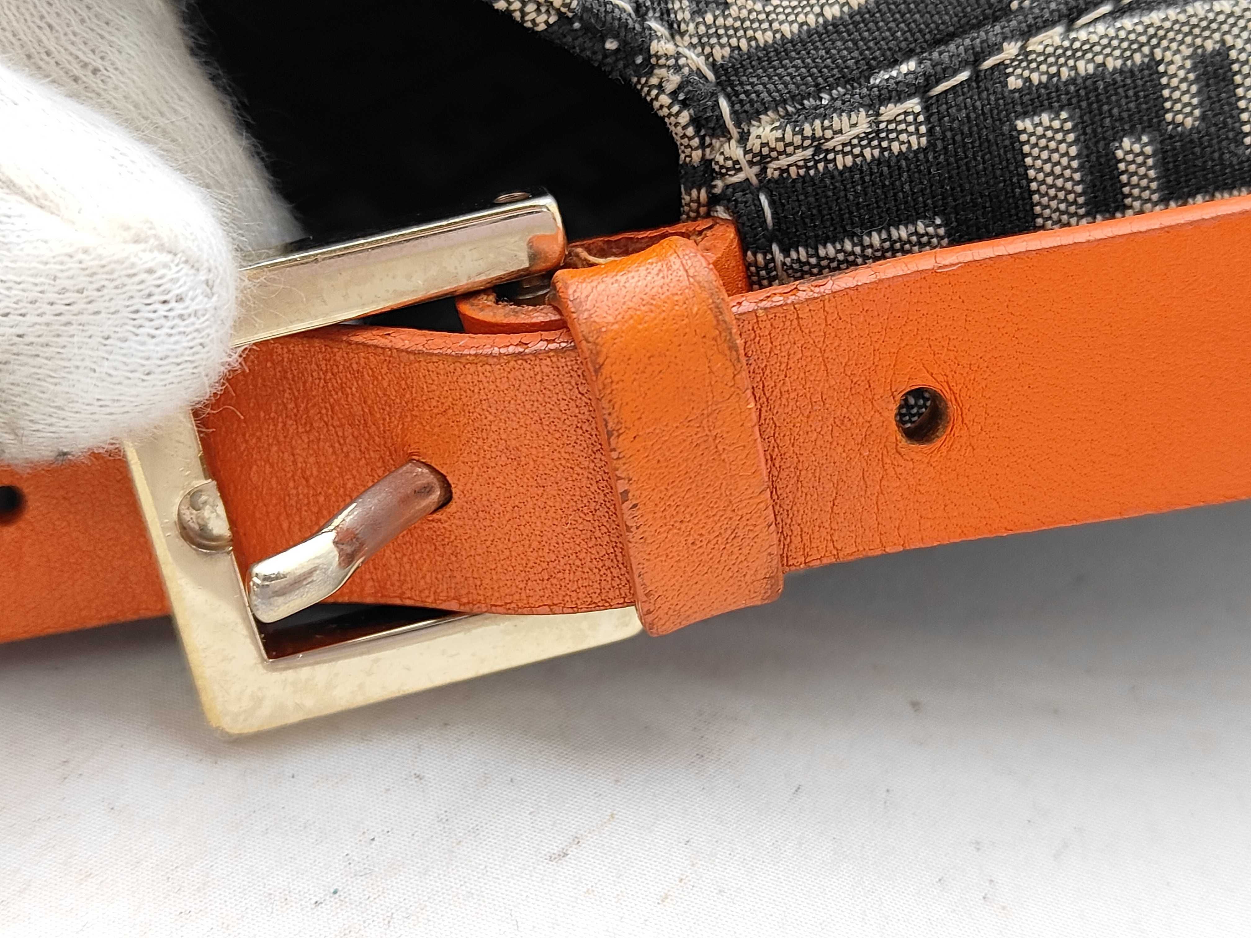 Mamma Baguette Zucchino Khaki x Orange Bag — view 13