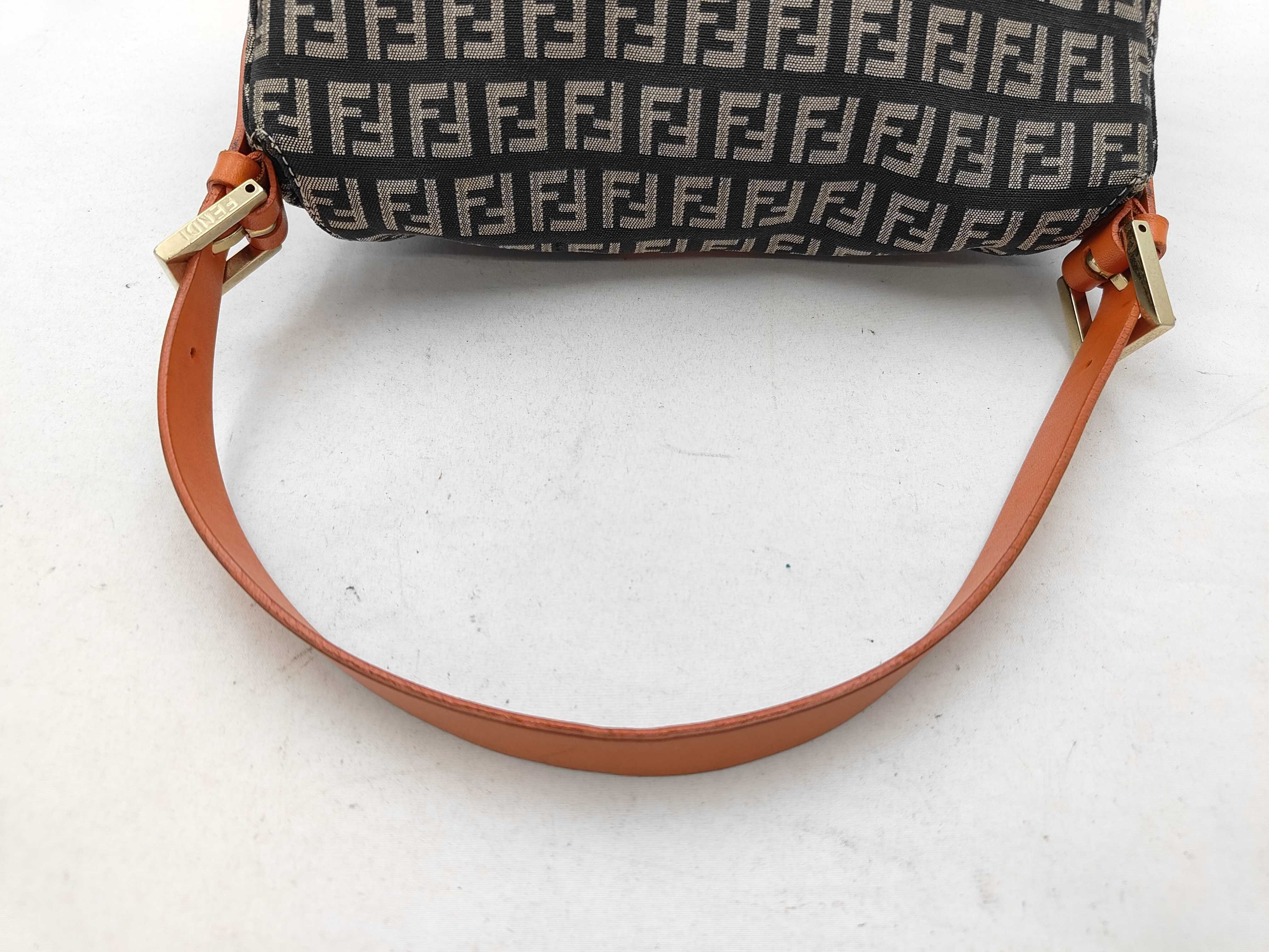 Mamma Baguette Zucchino Khaki x Orange Bag — view 3