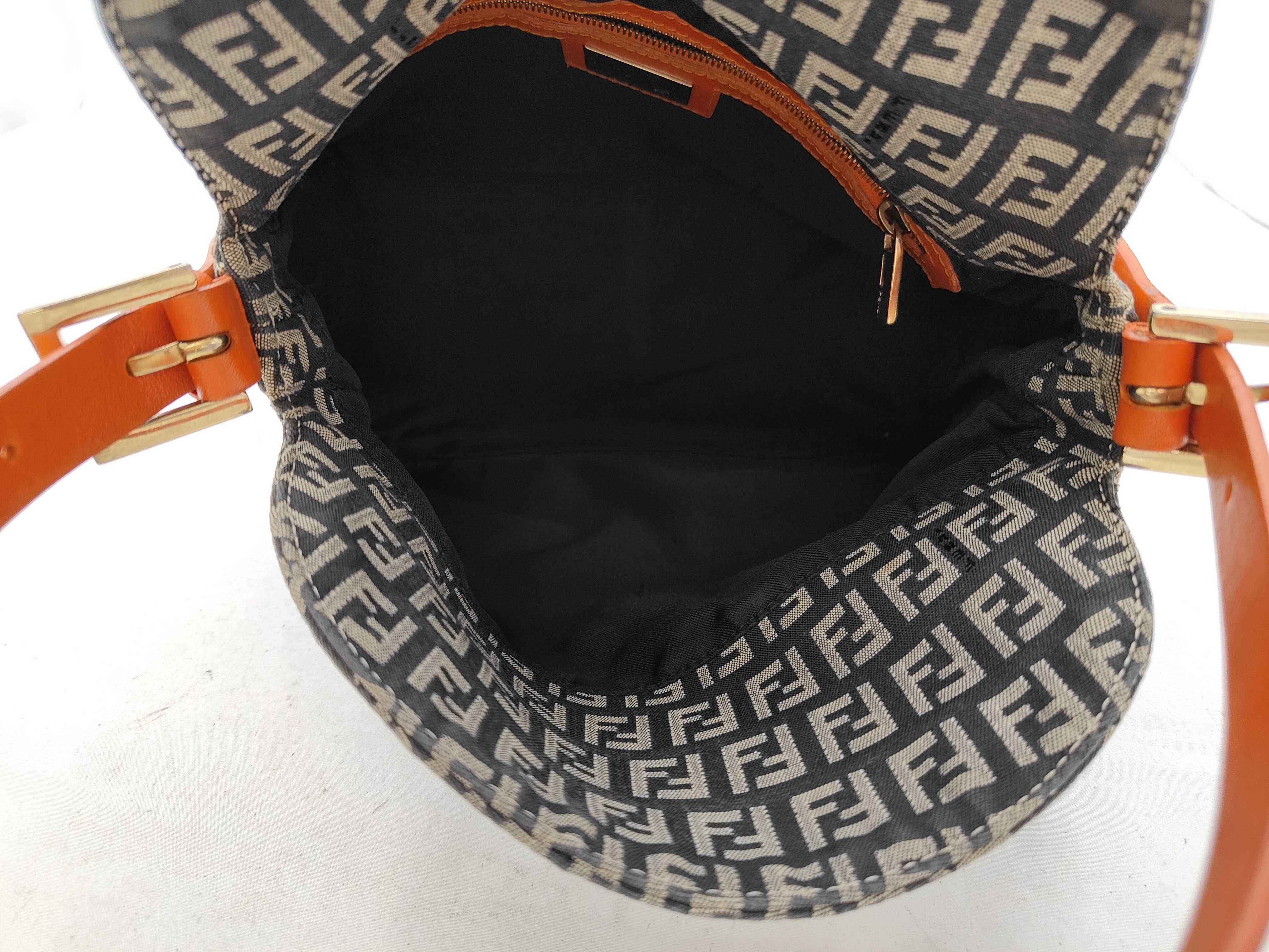 Mamma Baguette Zucchino Khaki x Orange Bag — view 8