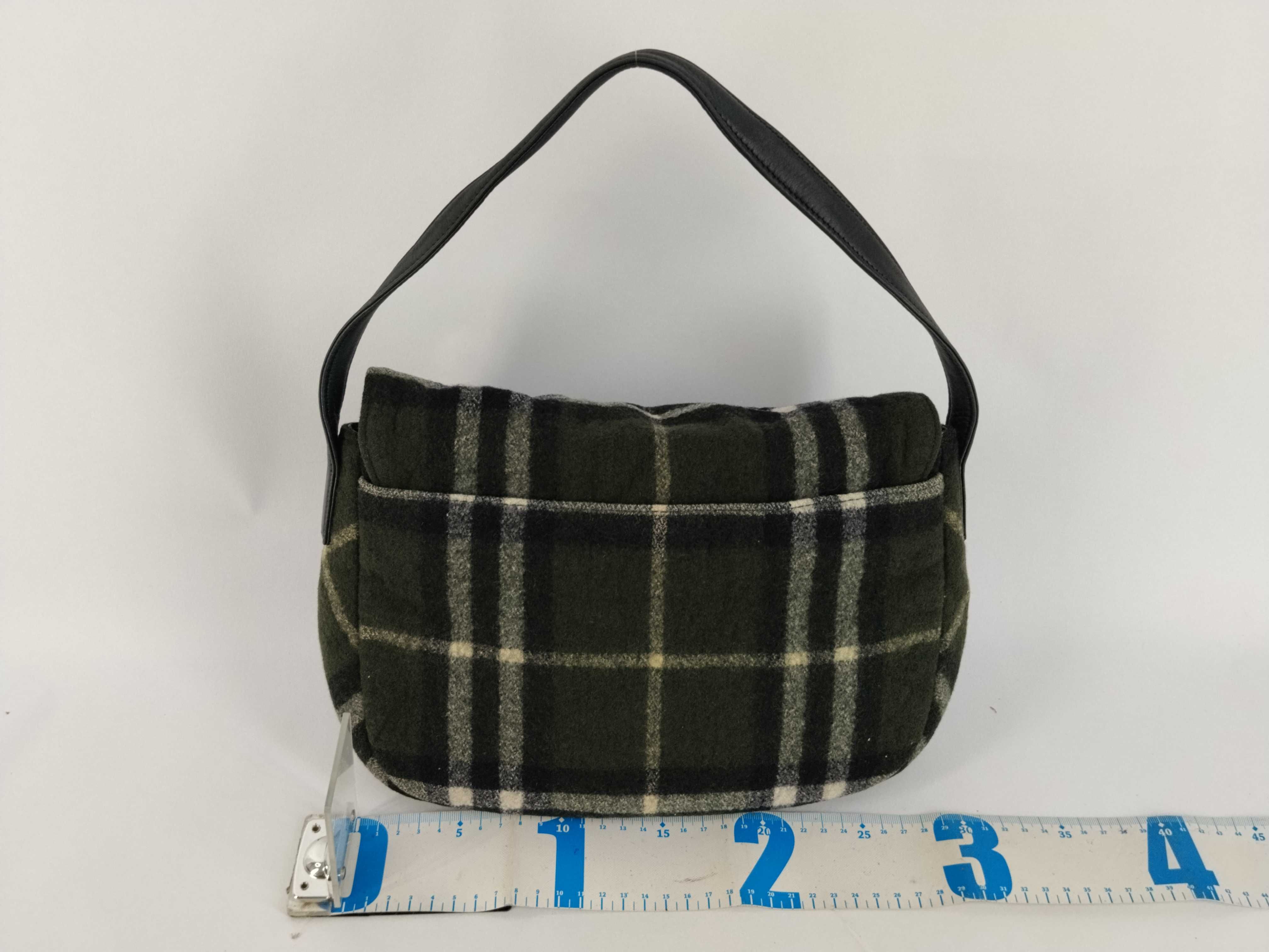 One-Shoulder Bag, Suede, Green Shoulder Bag — view 2