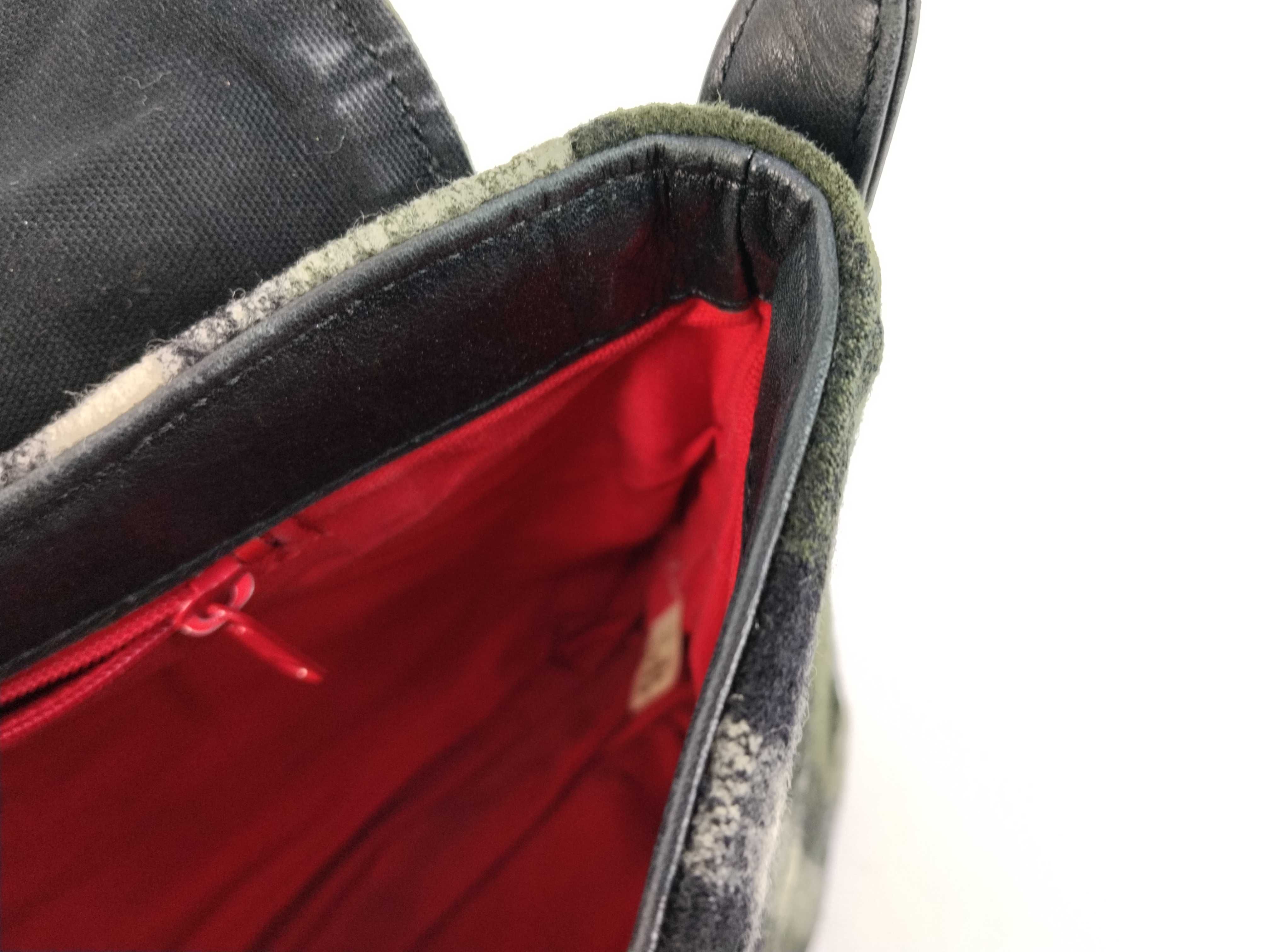 One-Shoulder Bag, Suede, Green Shoulder Bag — view 11