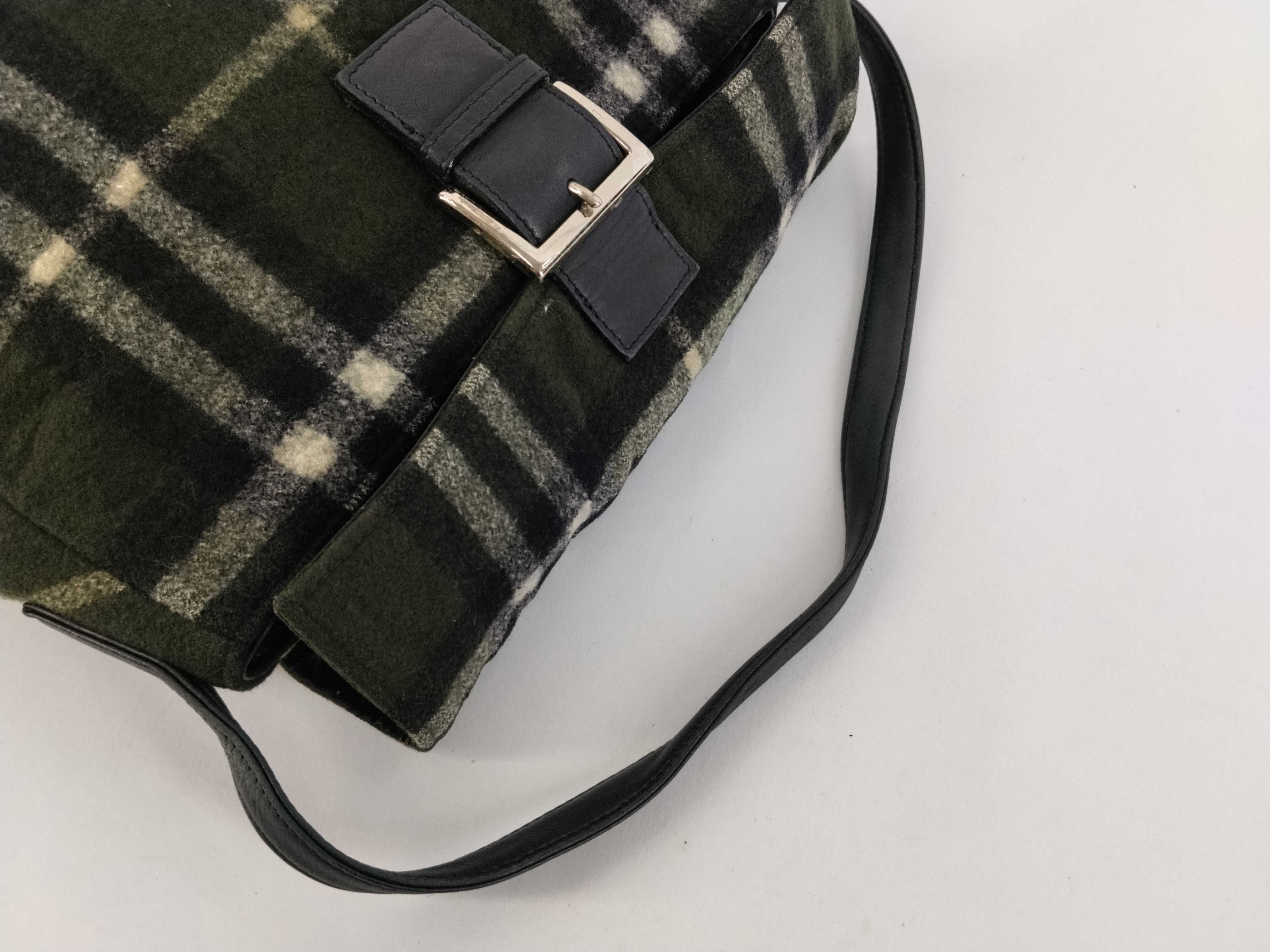 One-Shoulder Bag, Suede, Green Shoulder Bag — view 3