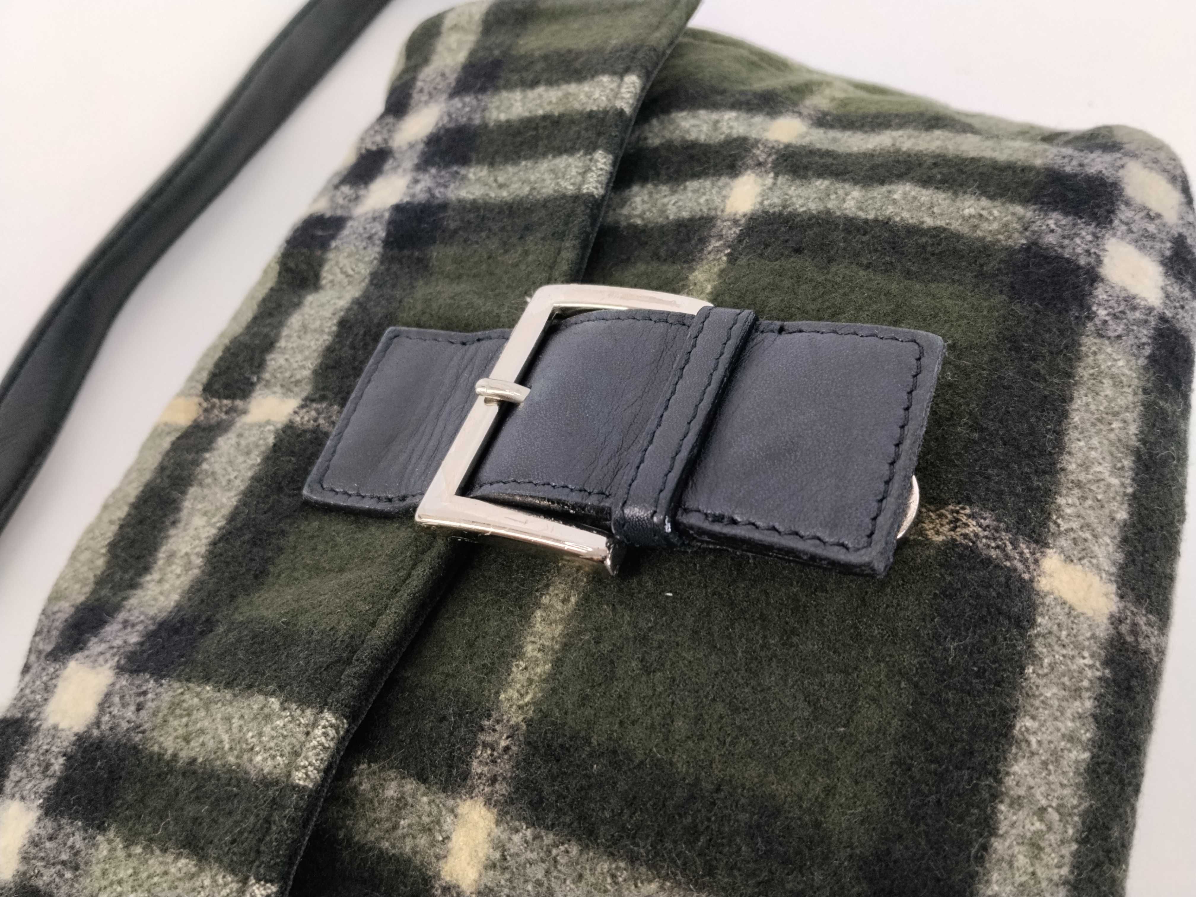 One-Shoulder Bag, Suede, Green Shoulder Bag — view 8
