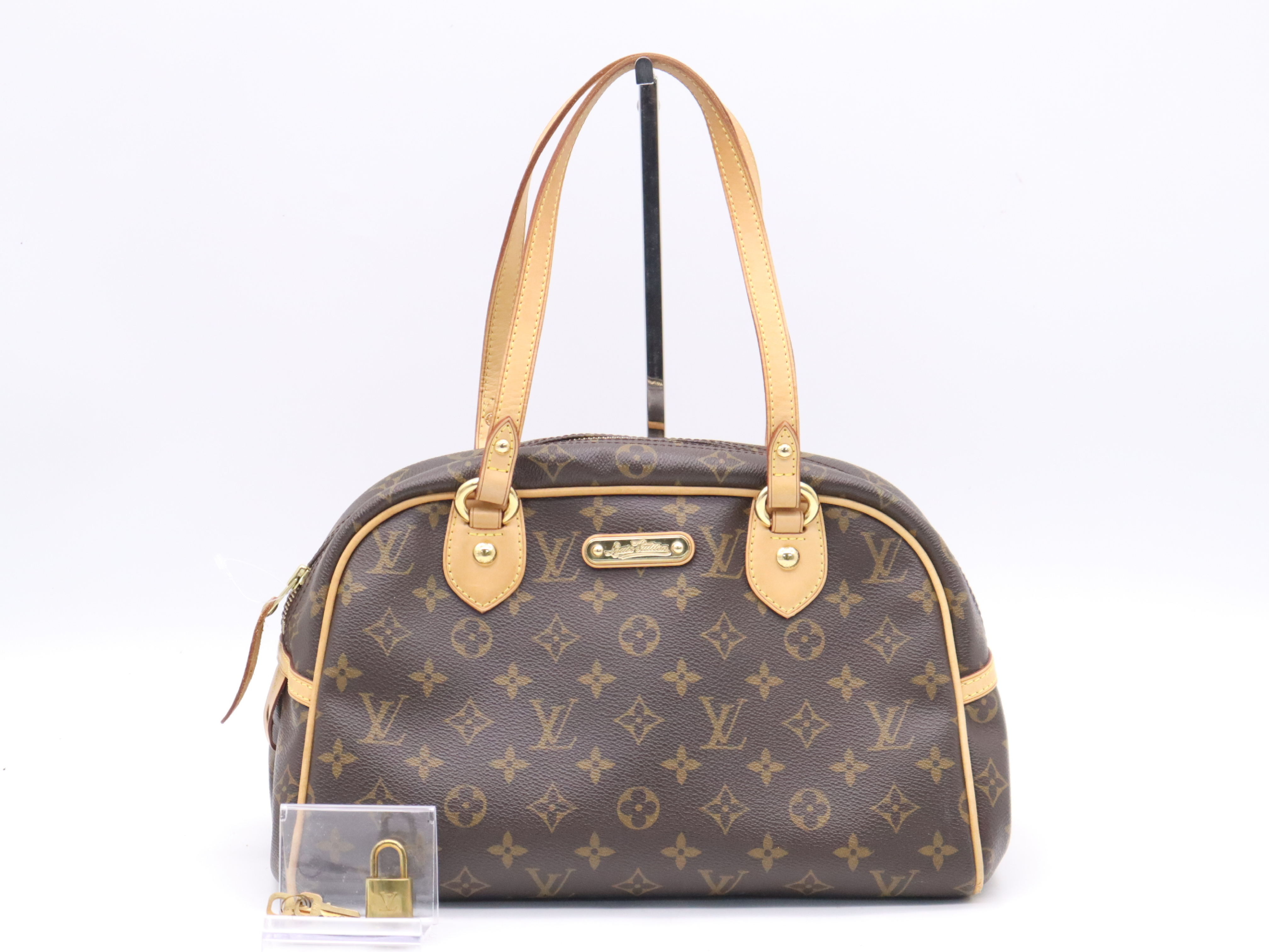 M95565 Monogram Montorgueil PM Handbag with Padlock and 2 Keys