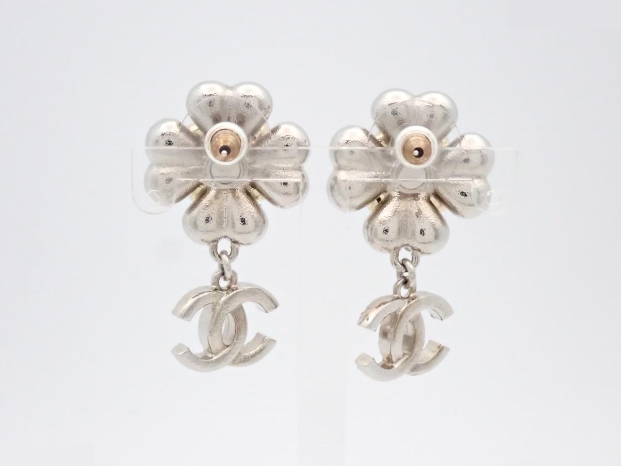 Coco Mark Silver Earrings — view 2