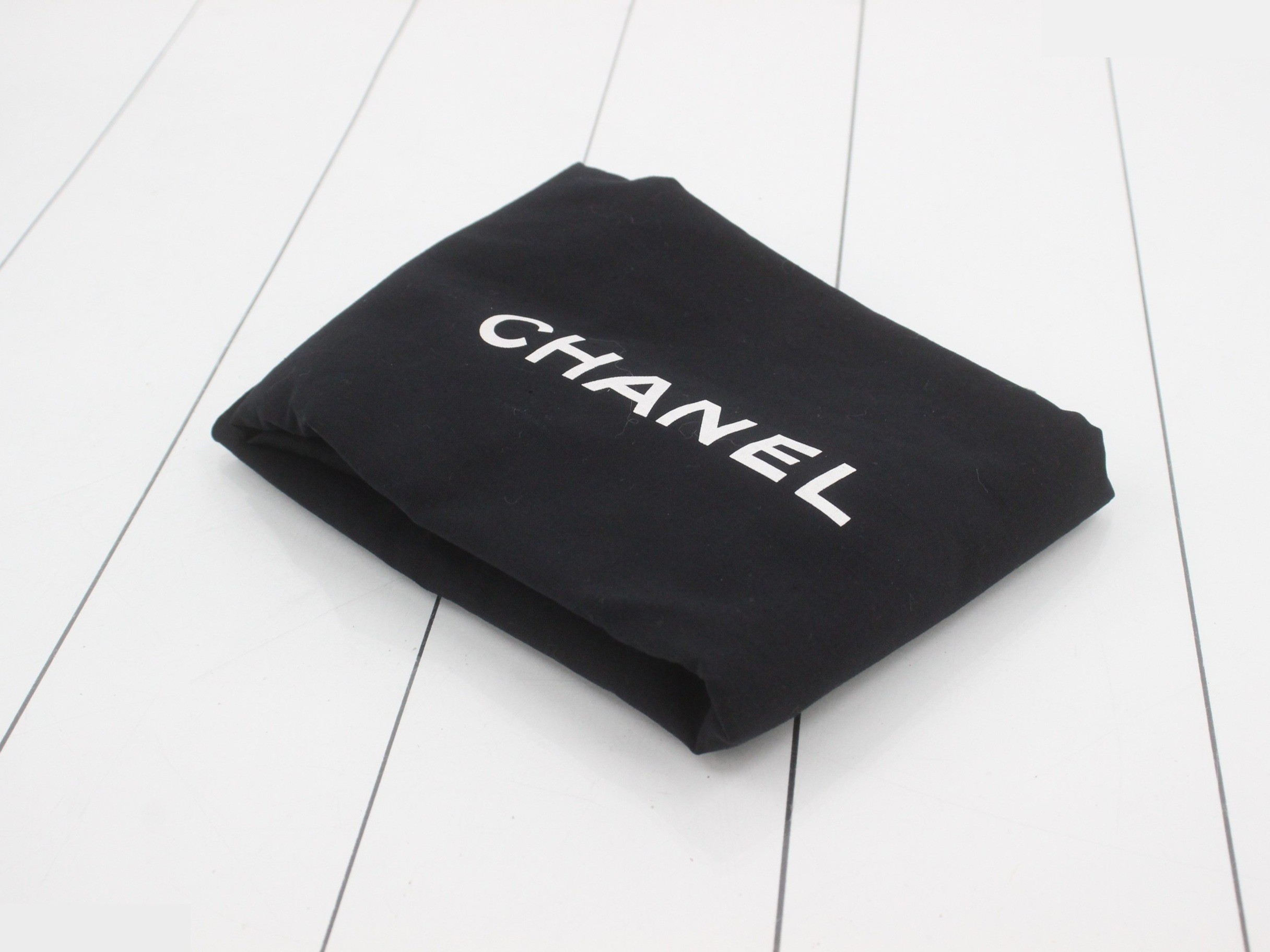 Chocolate bar chain shopper tote bag, lambskin, black, silver hardware, serial number 10s, W30 — view 7