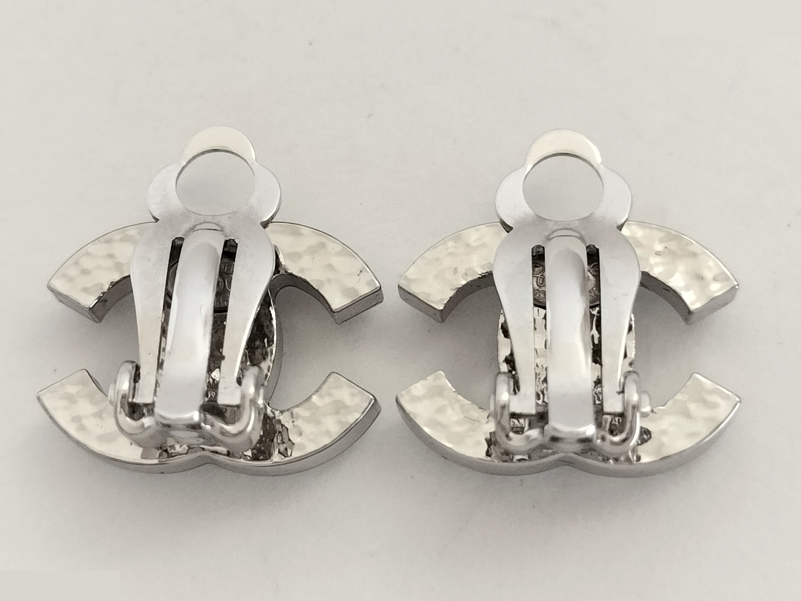Coco F Pearl Silver Earrings — view 6